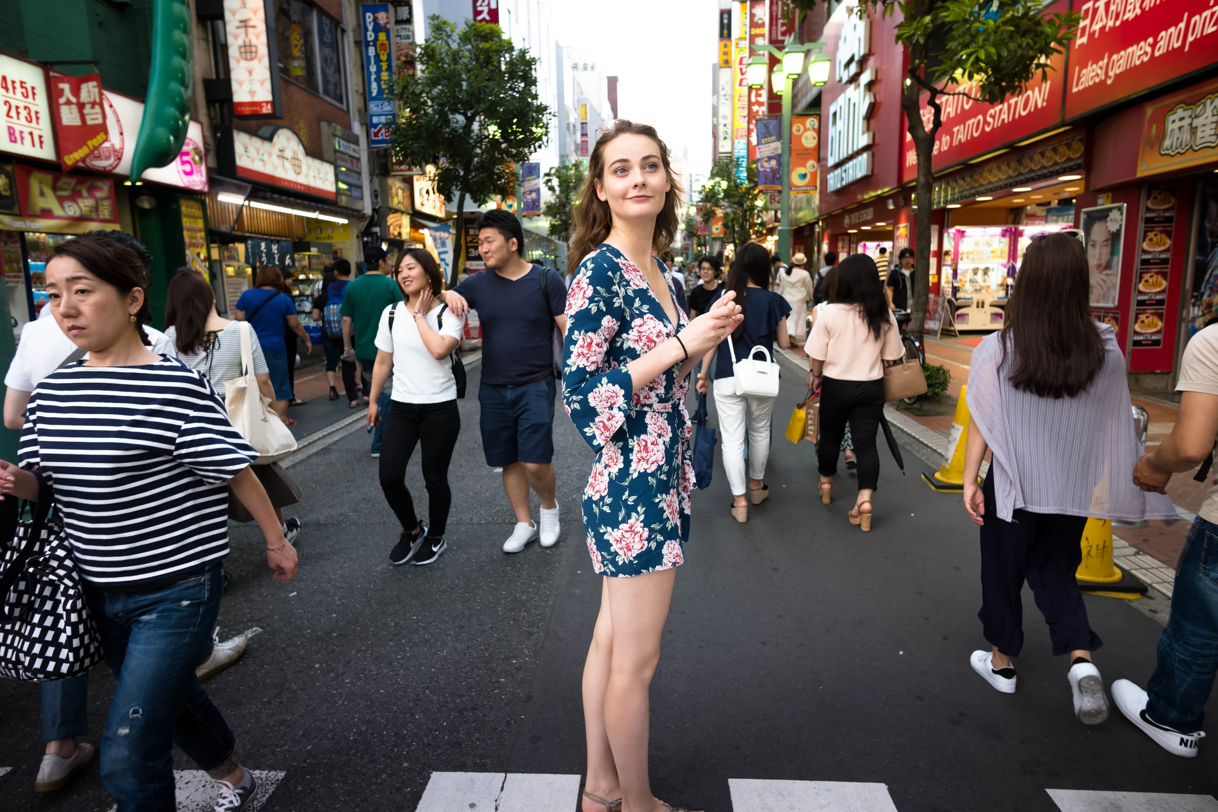 More crowds in Shinjuku.