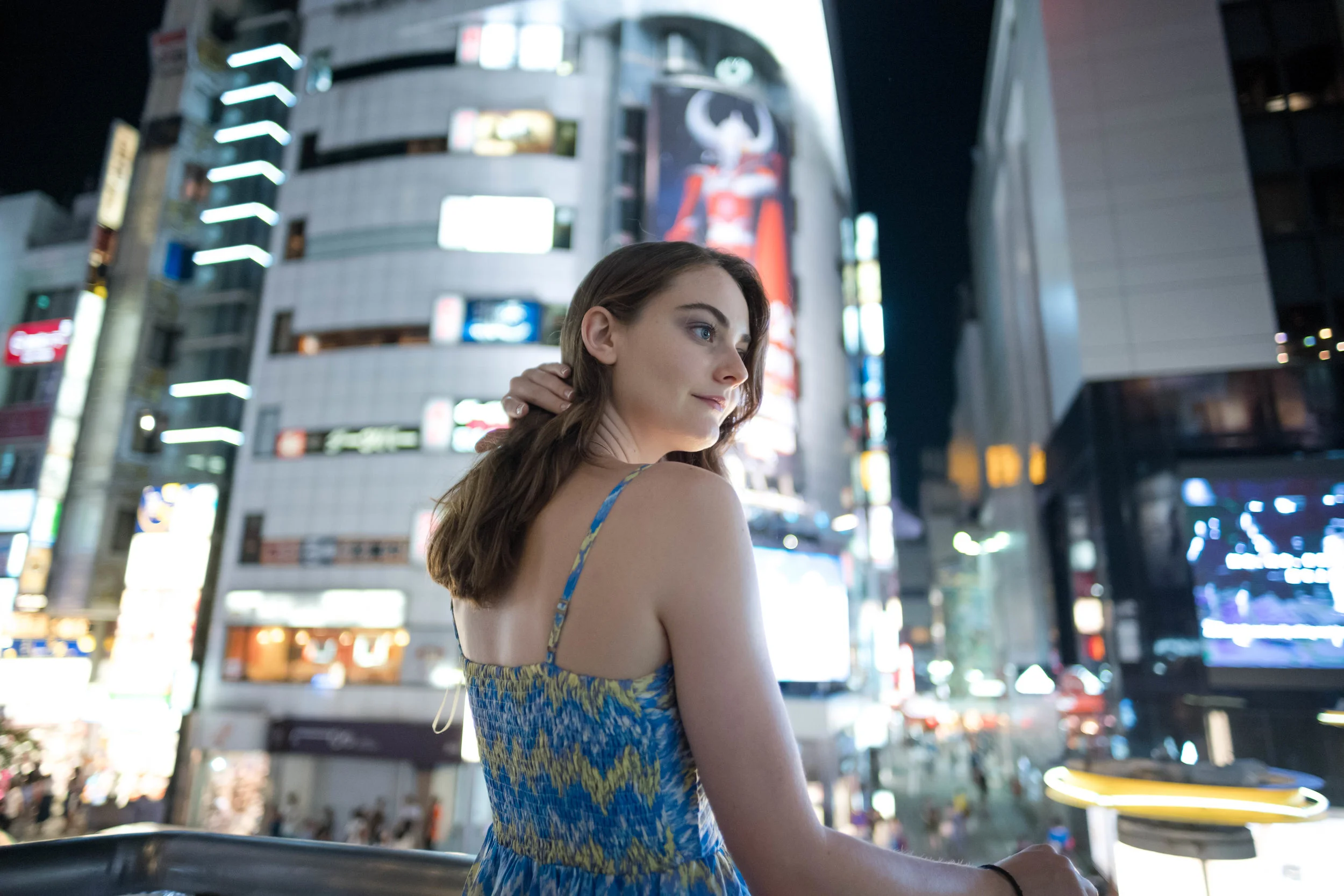 From an elevated perspective at Shibuya.