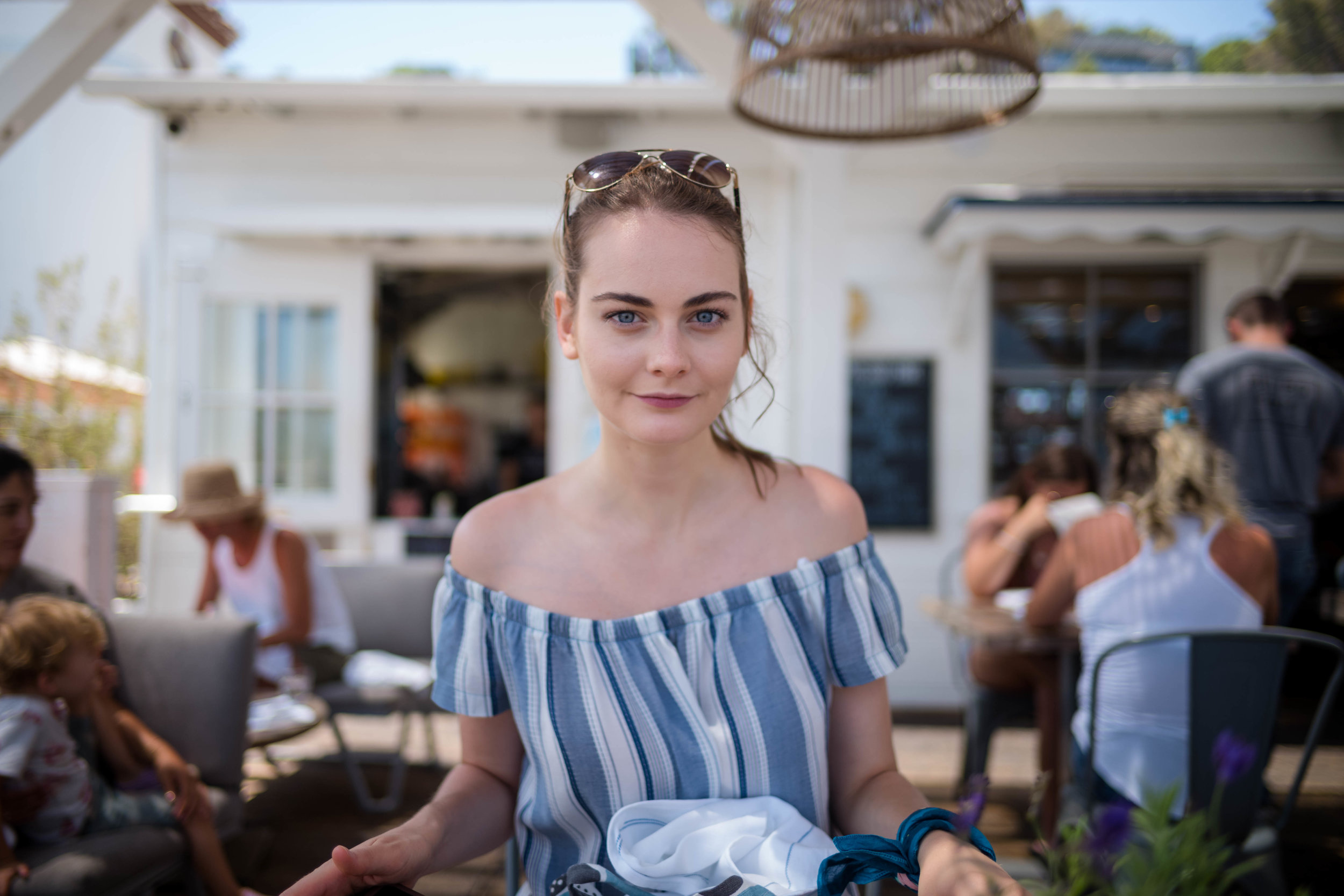 Switched to a shaded table, at Malibu Farm. Leica 28mm f/1.4 Summilux ASPH - Wide open