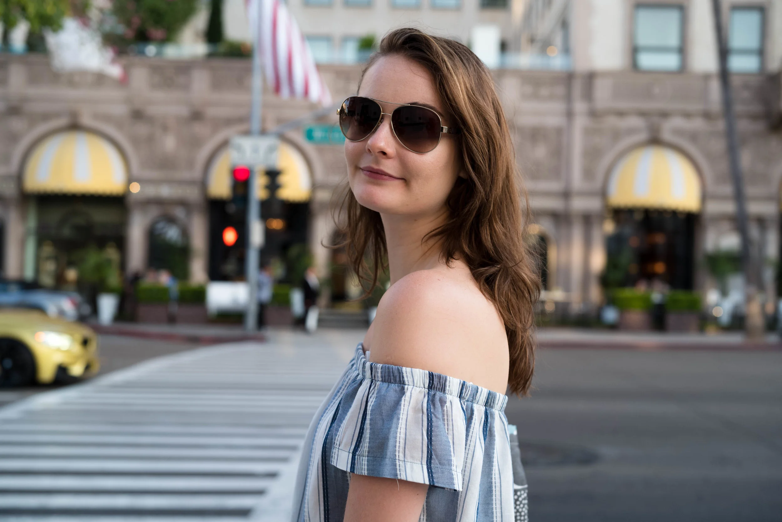Waiting for the light at the corner of Rodeo and Wilshire. Leica APO 50mm f/2 Summicron ASPH