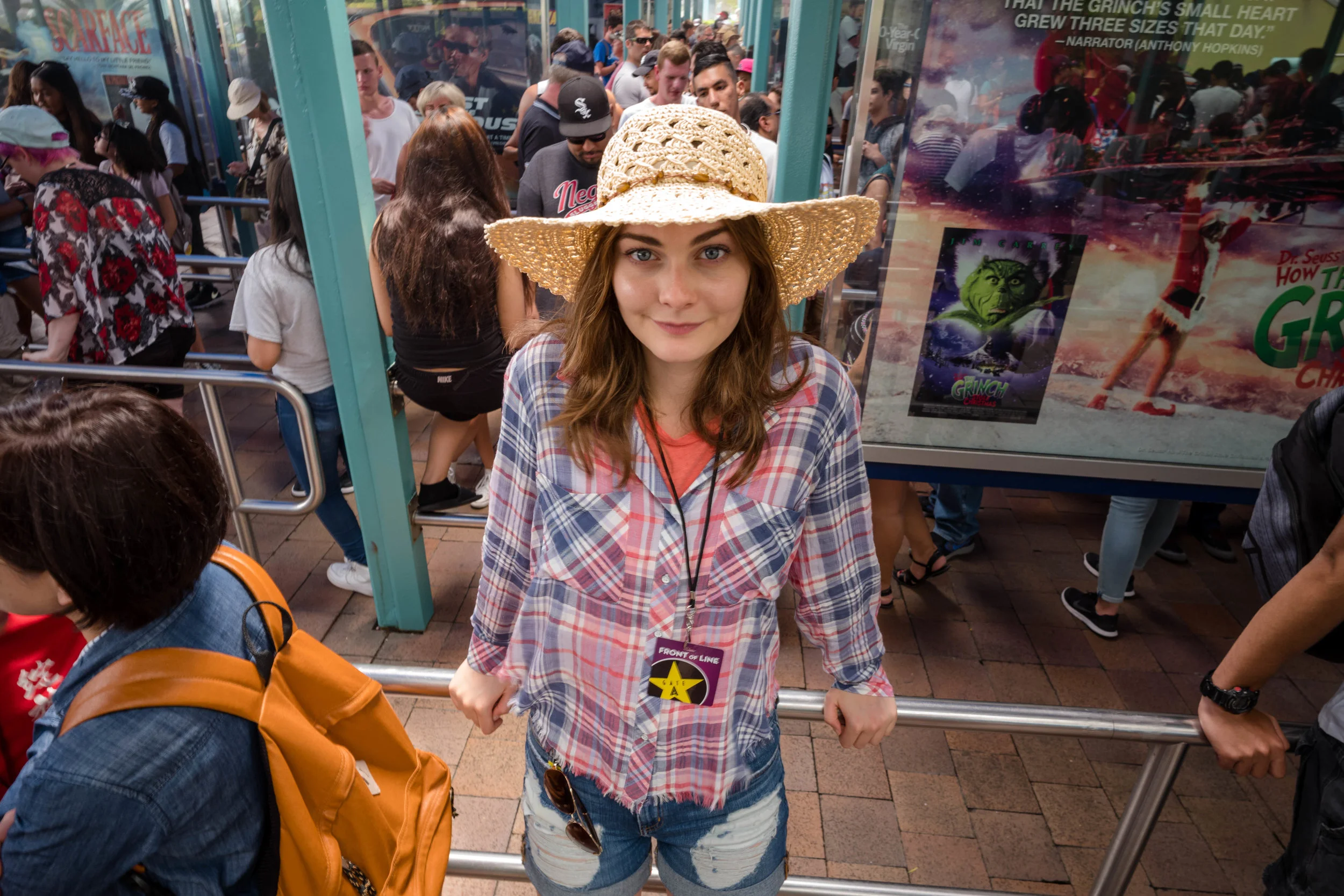 Lining up for the backlot tour - Shot blindly from above - Leica 21mm f/3.4 Super Elmar ASPH