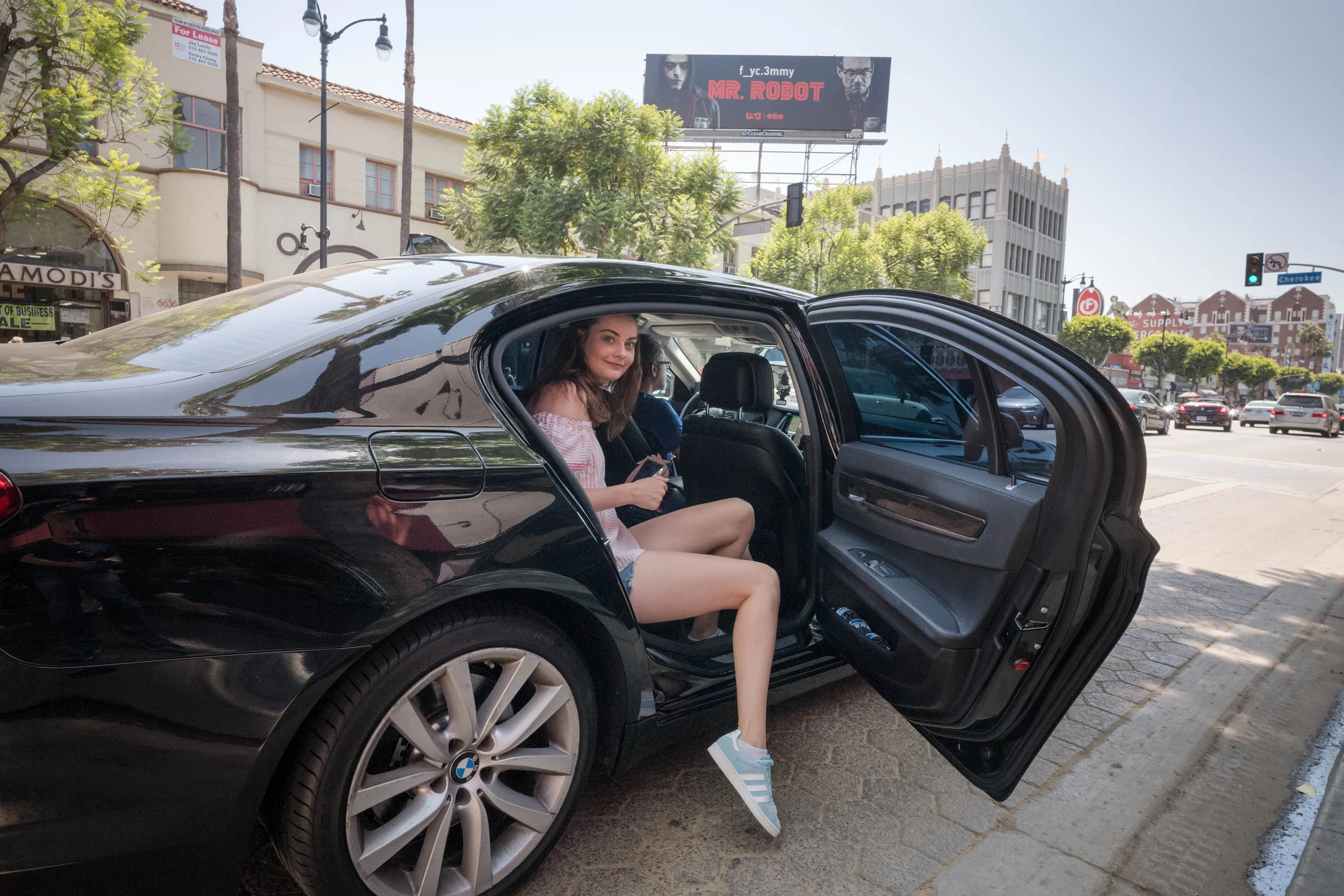 Getting into our car service - Shot close up and blindly at waist level (which is causing significant distortion since most of the car is on different focal planes) - Leica 21mm f/3.4 Super Elmar ASPH