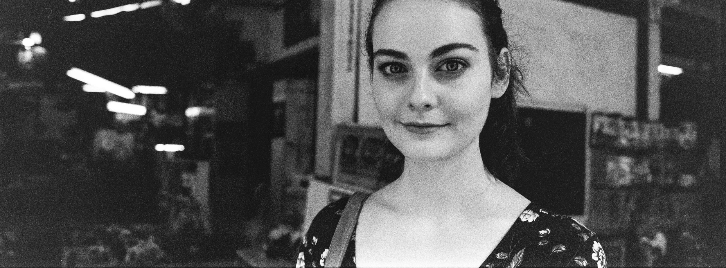 At the flower market - Kodak Tri-X 400 +2 stops
