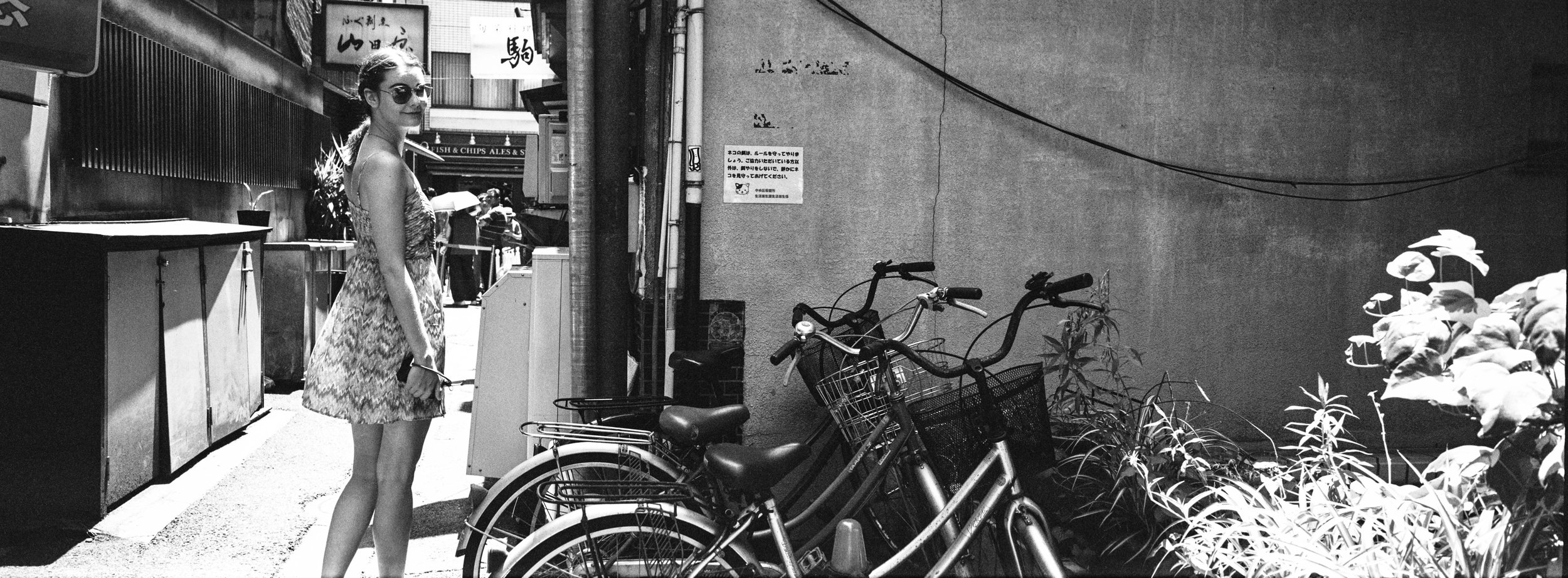 Side street, at the Ginza- JCH Street Pan 400