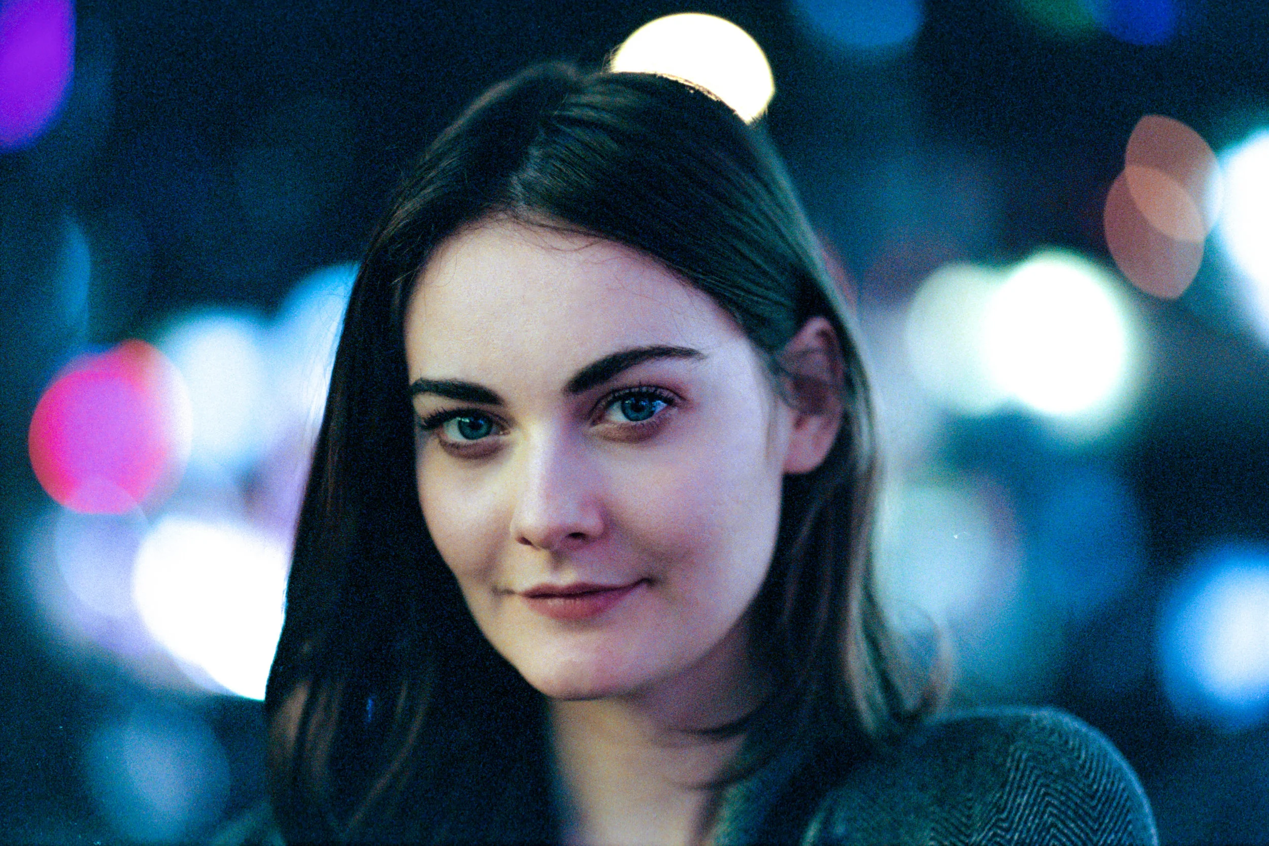 Leica MP-6 + Leica 75mm f/1.25 Noctilux-M ASPH + Fuji Superia Venus 800 - This might possibly be the best example of how this lens renders on film. The eyes and eye lashes are perceptibly sharp, while the surrounding facial features gradually blends out-of-focus.