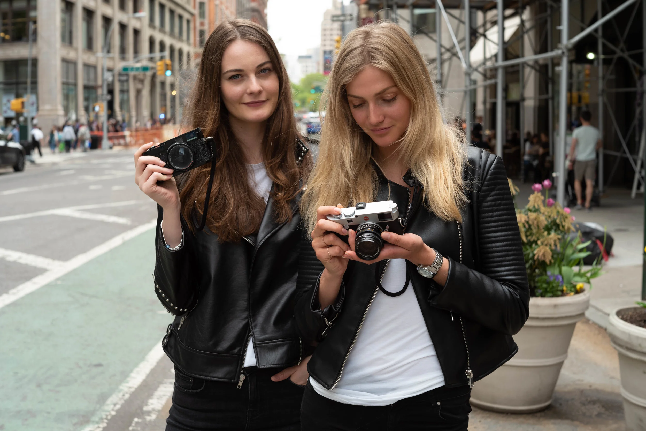 Checking Instagram photo.