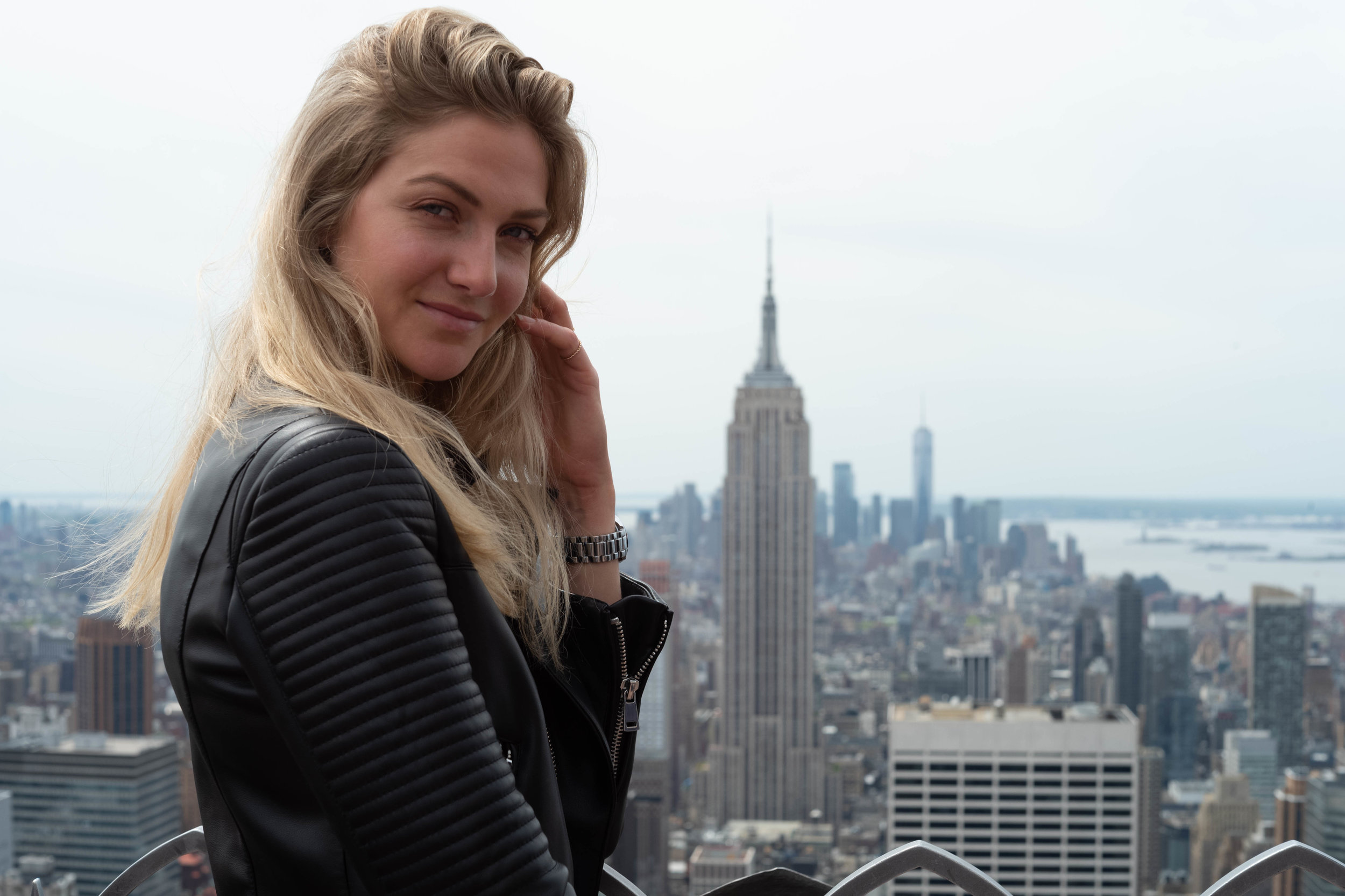 At the top of the Rock. Changing to a 50mm lens to bring the foreground closer (or rather not make it seem further).