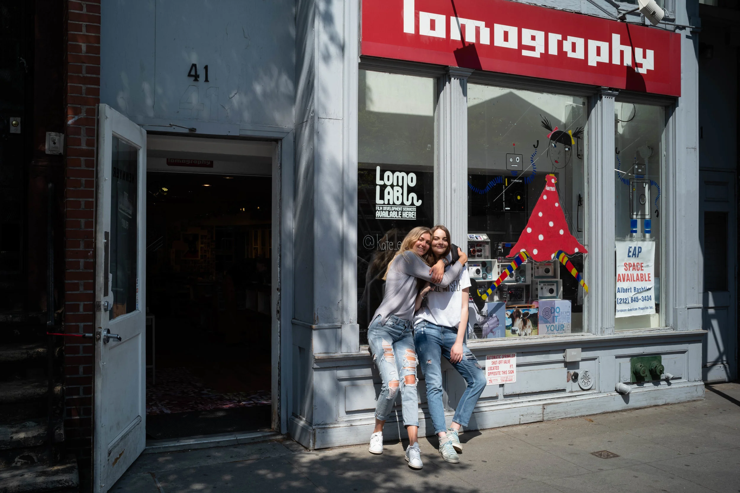 In front of the Lomography Store.