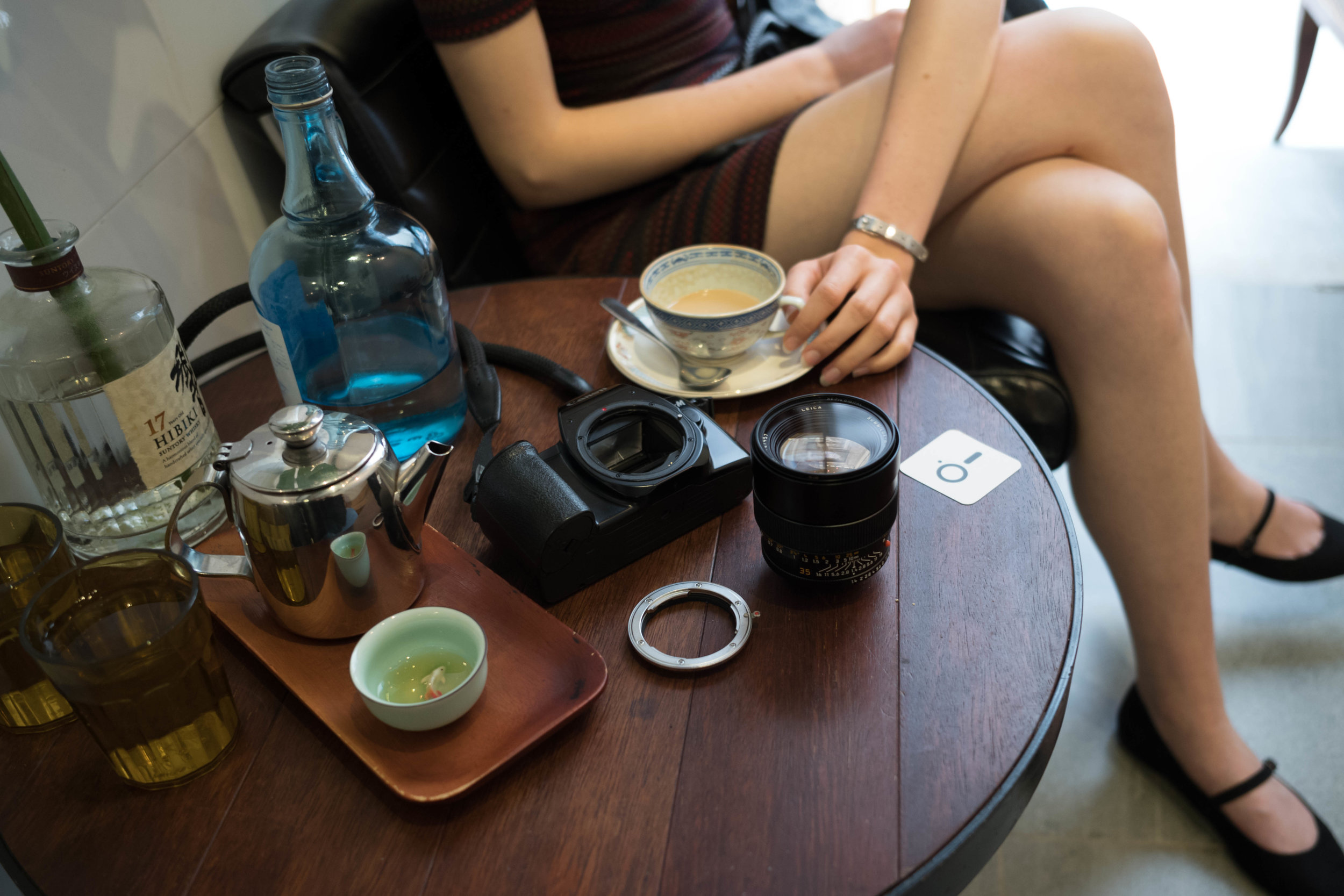This one was adapted to the Leica 35mm f/1.4 Summilux-R.