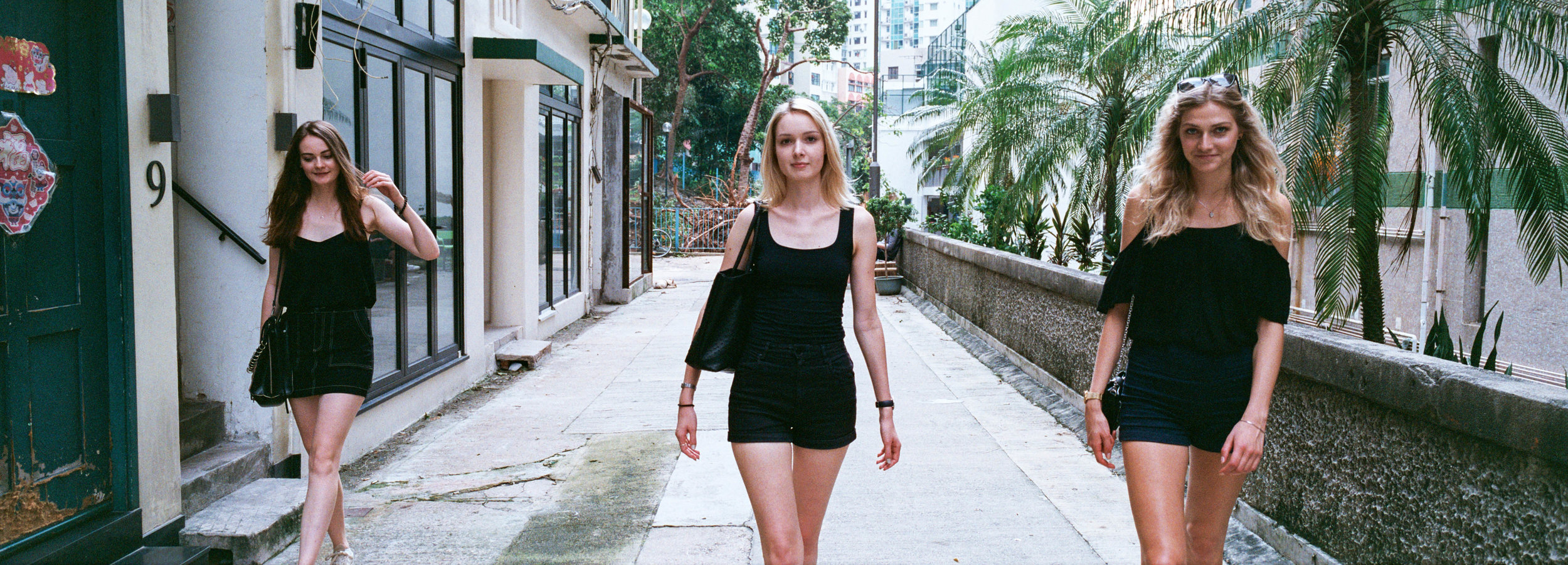 Hasselblad XPan II + Hasselblad 45mm f/4 + Fuji Superia Venus 800 - Increased horizontal coverage meant the three subjects could be spaced further apart.