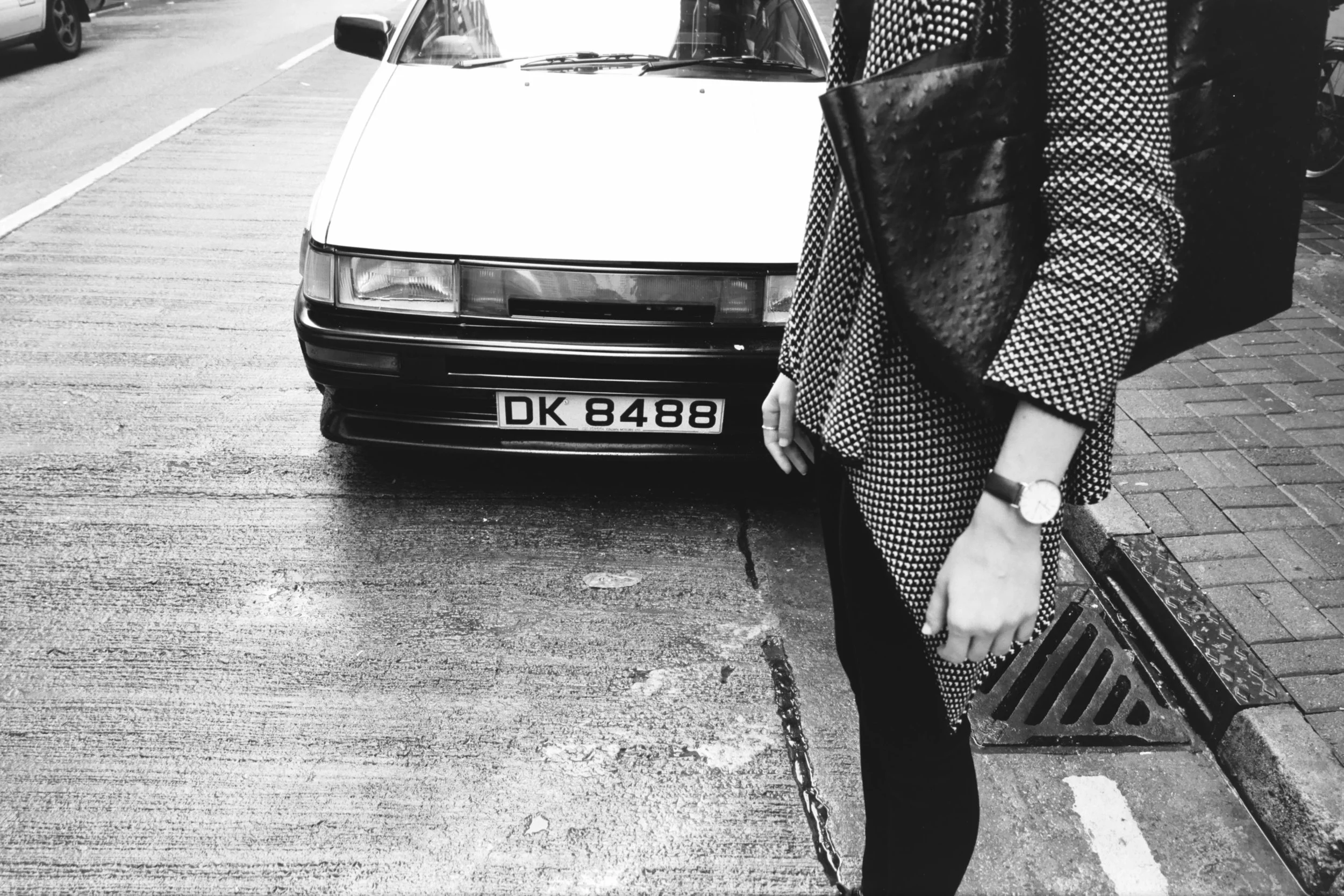 Leica MP Titan + Leica 28mm f/2 Summicron-M ASPH + Fujifilm Neopan Acros 100 - The Drift King in frame - A restored Toyota AE86.