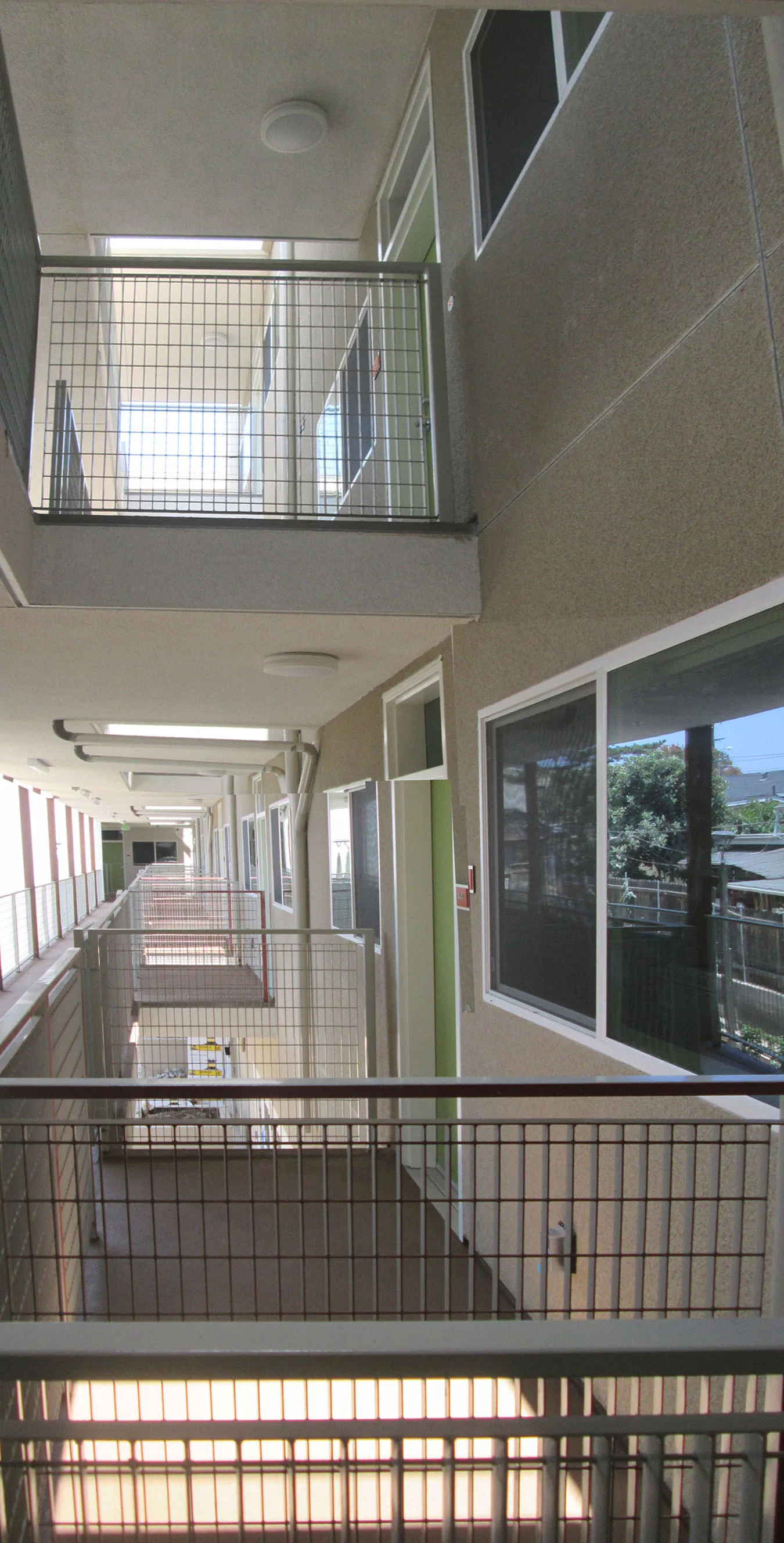 access balconies with floor-through views