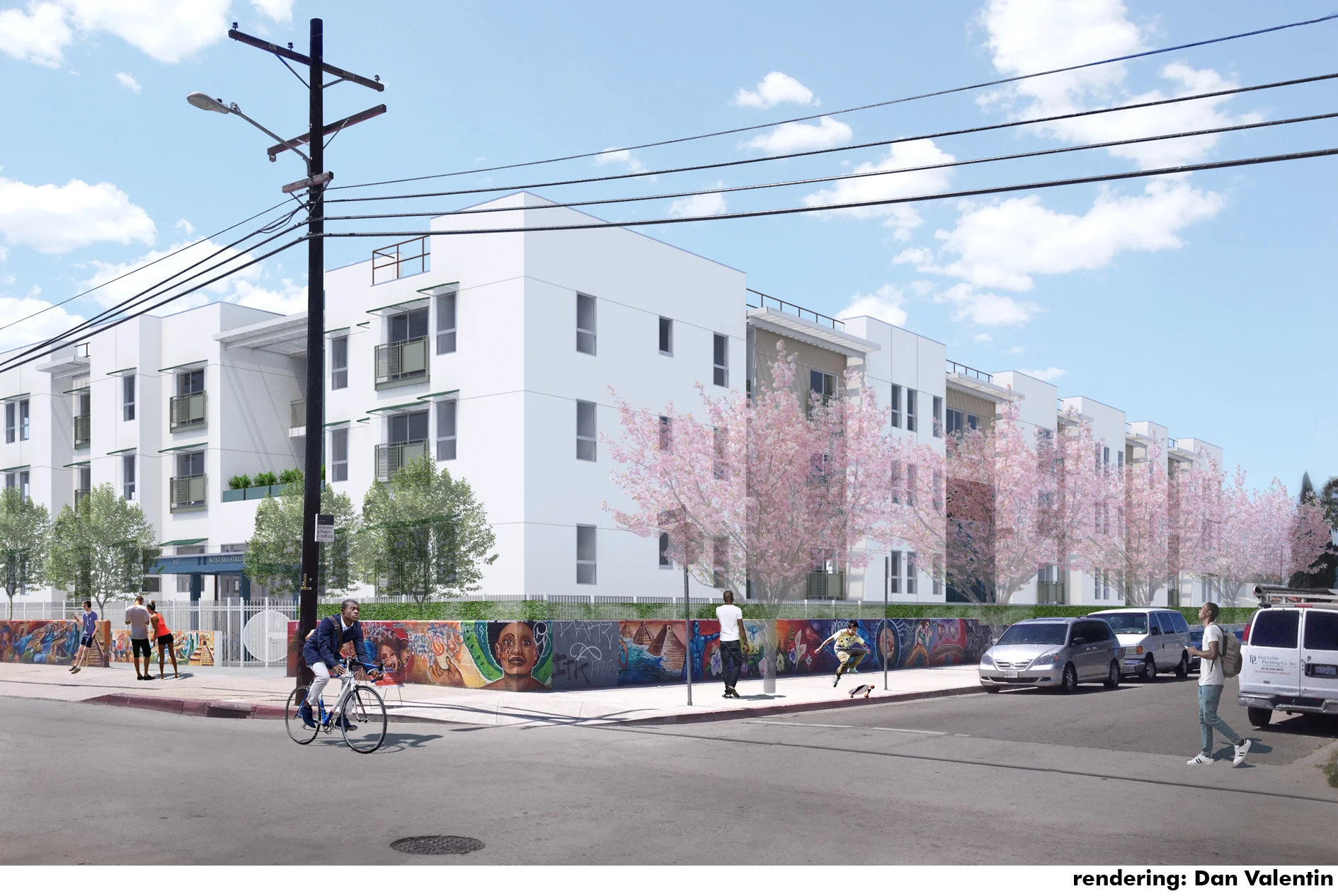 residential building at 88th and Menlo from southeast