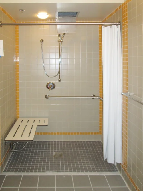 reworked accessible shower room