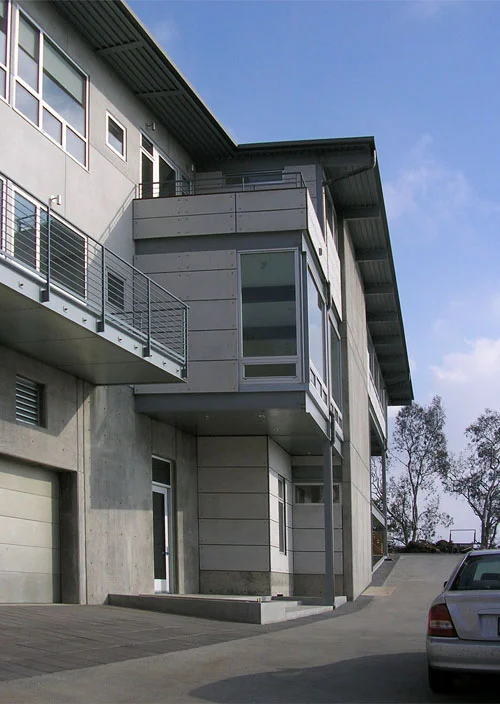 entry at garage level