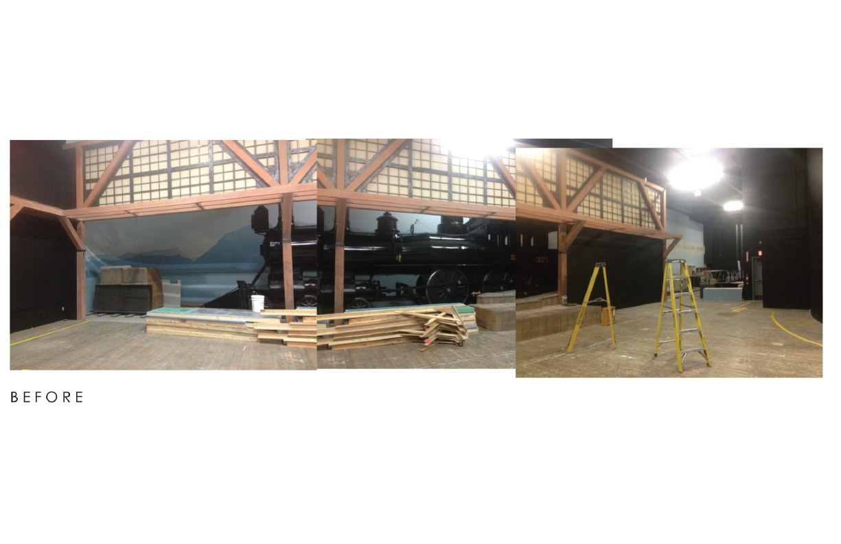 Before the build, to be fair we made that train look and move like a train again so...