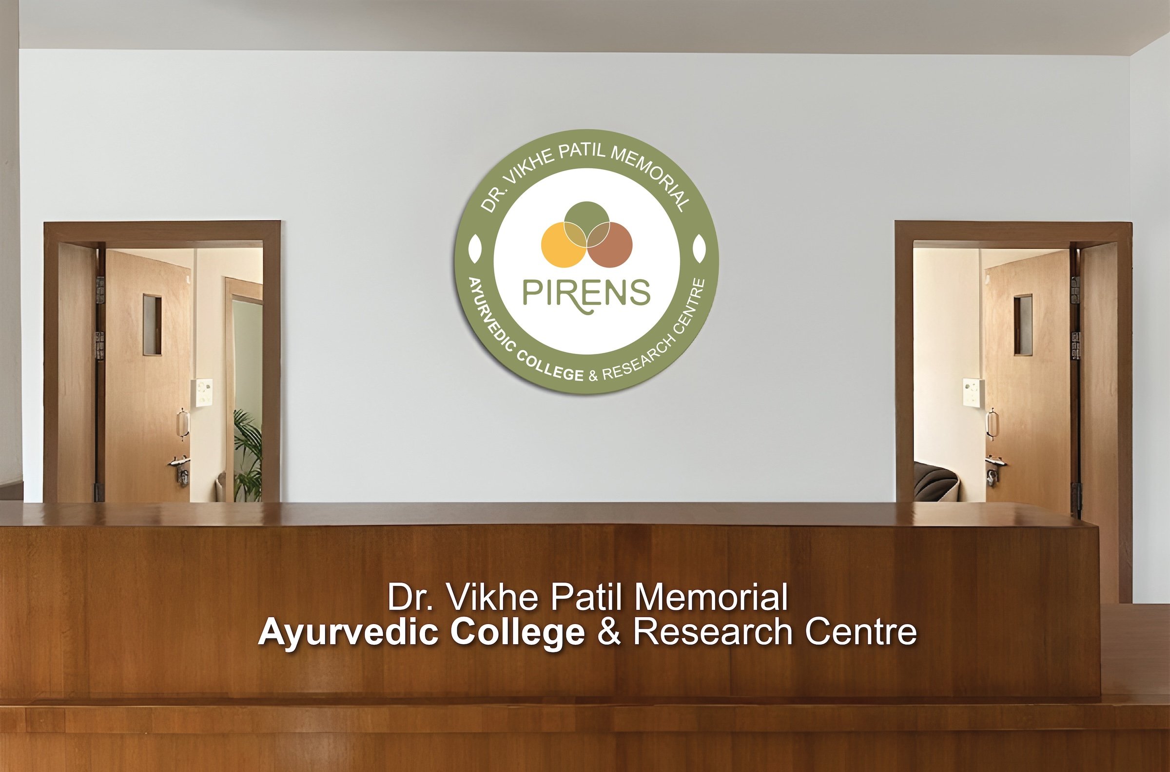 PIRENS hospital reception area signage design