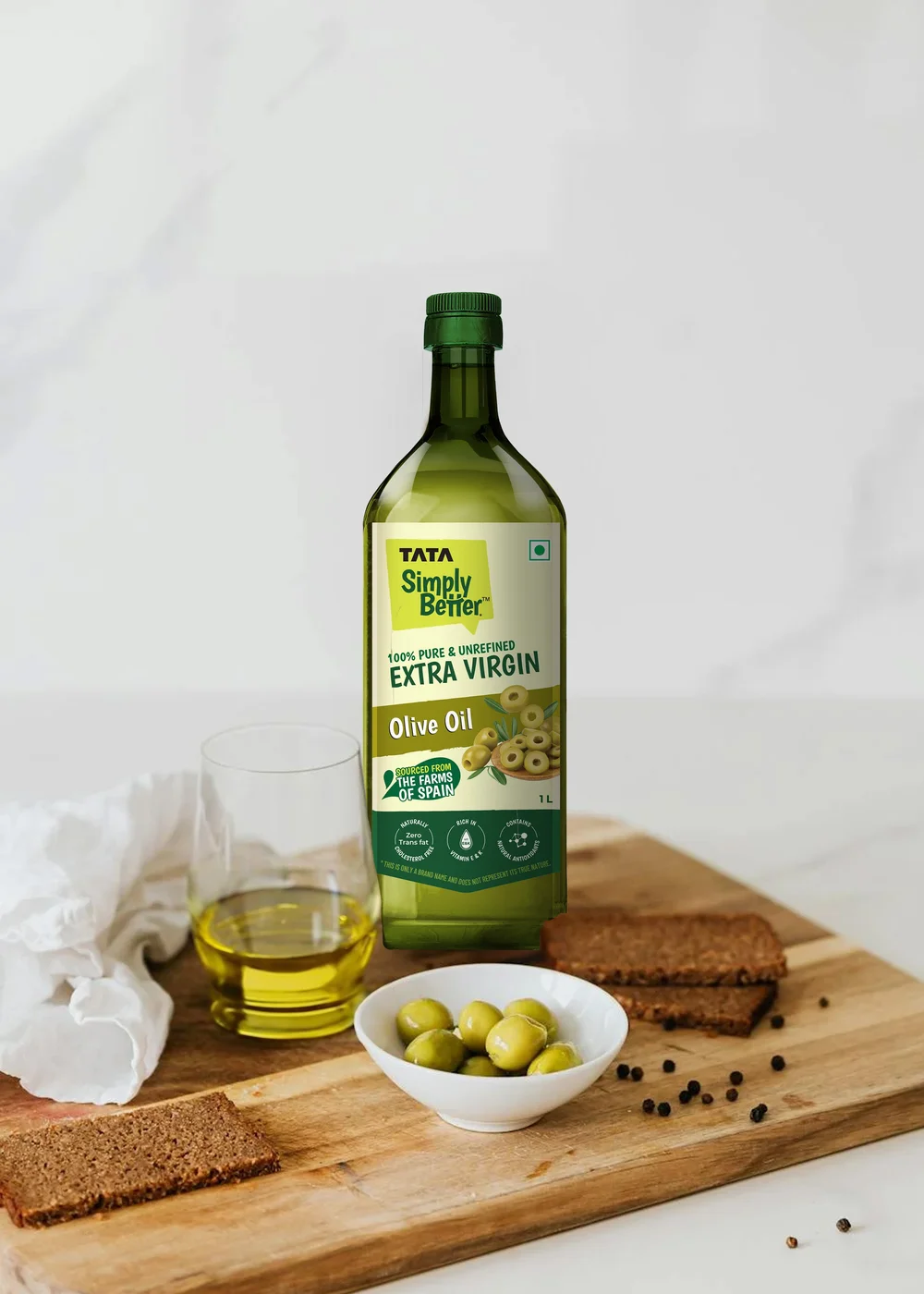 Tata Simply Better cold pressed oils packaging design by Yellow Fishes, a branding agency in Mumbai