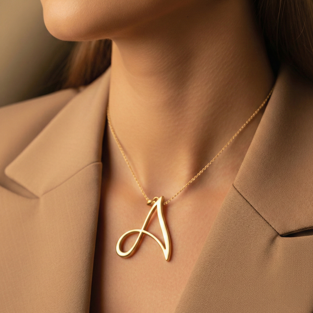 antara-jewellery Logo design on necklace