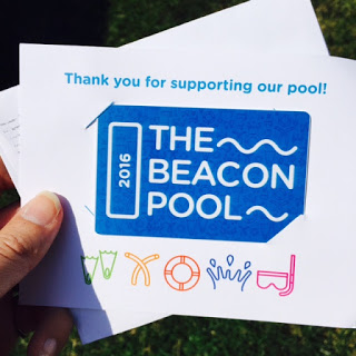 The Beacon Pool Season Pass that arrived by mail. One card per family.