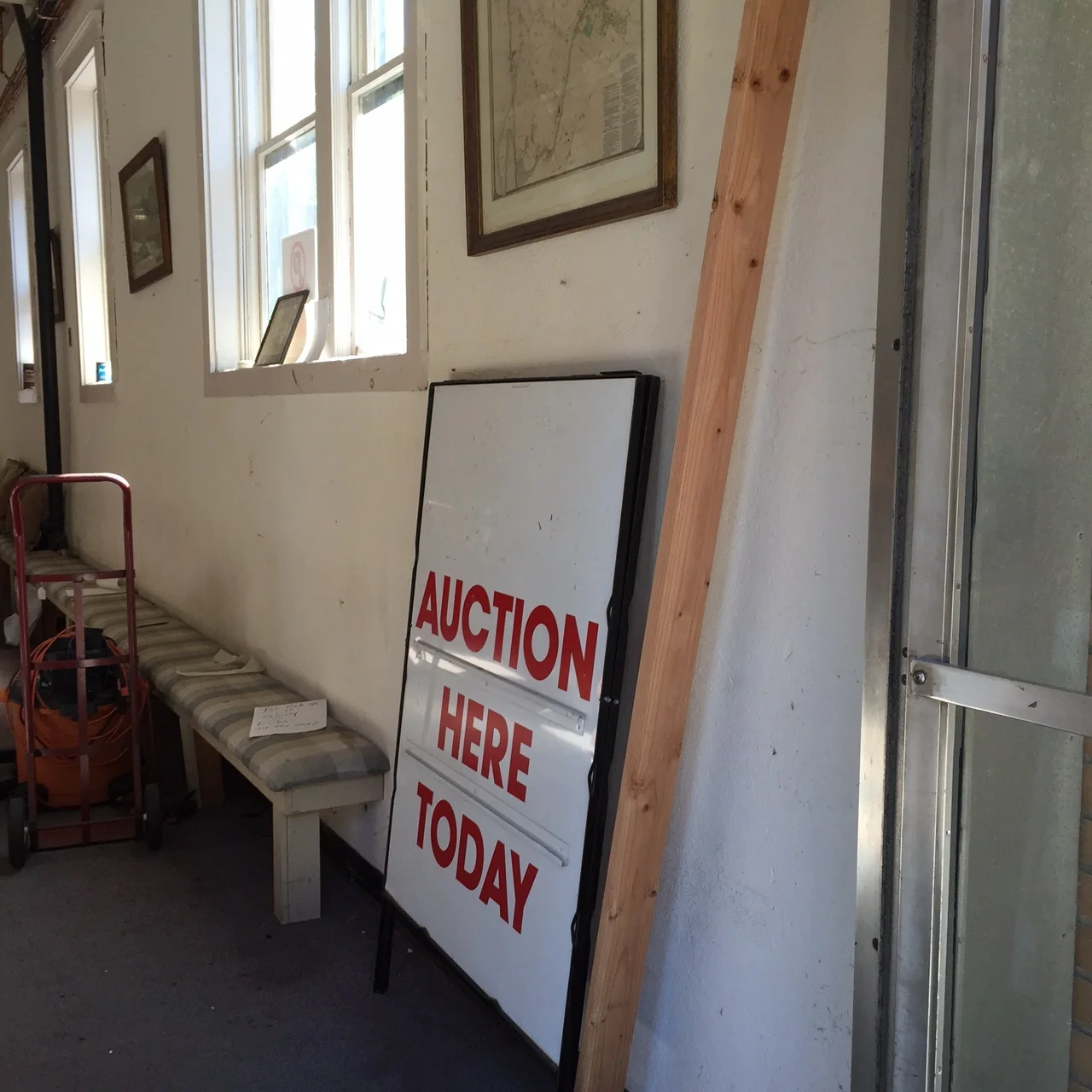 Have you seen this sign out front sometimes? Have you participated in an auction?