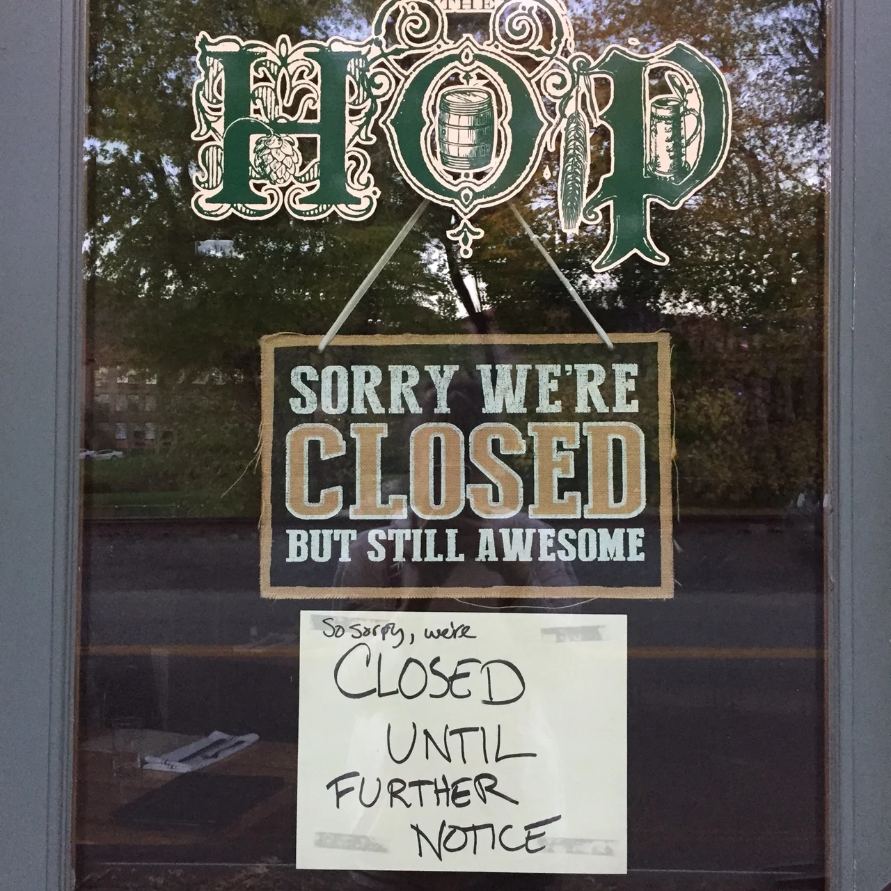 Confirmation is always required at the physical storefront. Still, the verbiage used indicates a notice to come in the future about it not being closed.