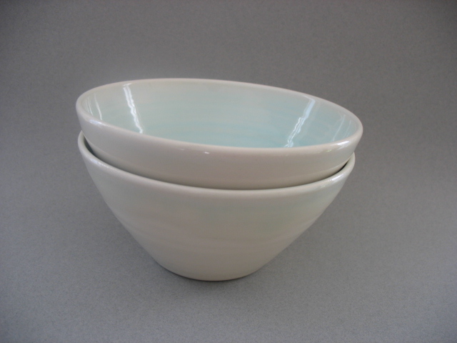 Bowls made by local artisans will be available at the soup fundraiser. You might find a gem like these, made by Virginia Piazza, a potter who participates in the Beacon Farmers' Market.Photo Credit: Virginia Piazza