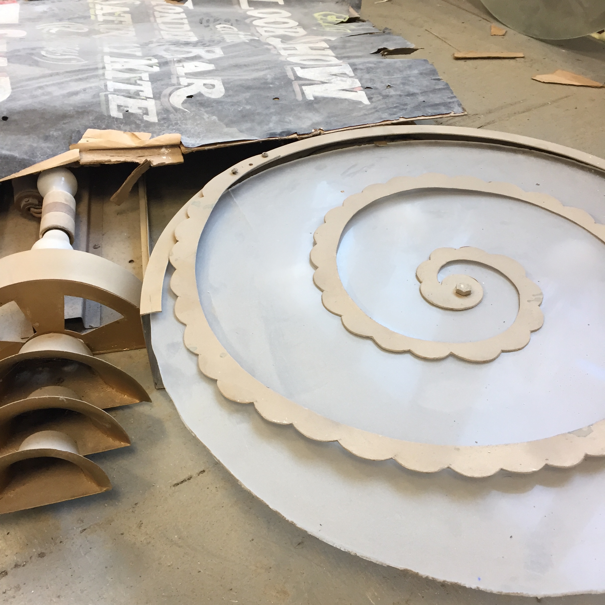 renovation work includes refurbishing these Lights and original sconces from the walls of the Beacon Theatre. Photo Credit: Katie Hellmuth Martin