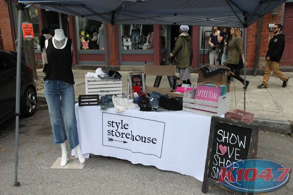 Style Storehouse was an official vendor in the thick of it, outside of their shop. All storefronts were permitted to have tables on the sidewalk at no cost to them. Photo Credit: Digital Weddings