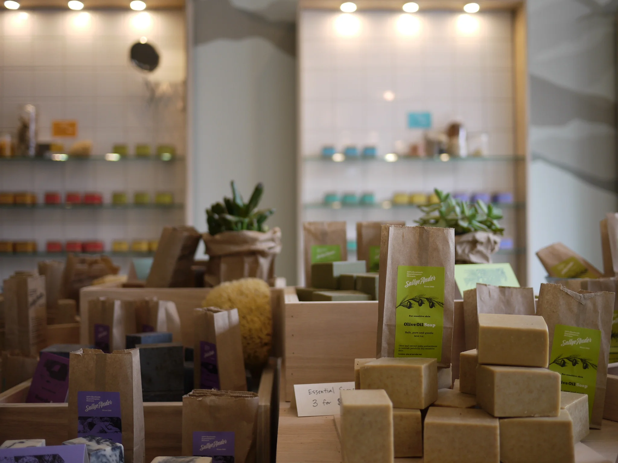 Inside of SallyeAnder's new flagship location. Photo Credit: Leigh Baumann for A Little Beacon Blog
