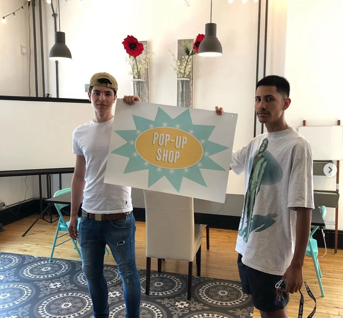 Xavier and Jason upon visiting and booking A Little Beacon Space for their Pop-Up Shop, “Pieces.”