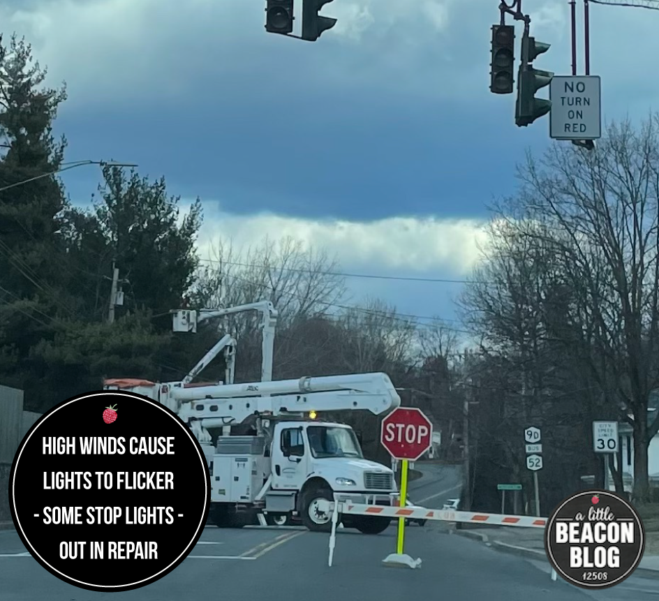 High Winds Cause Power Outage And Traffic Lights Out In Beacon