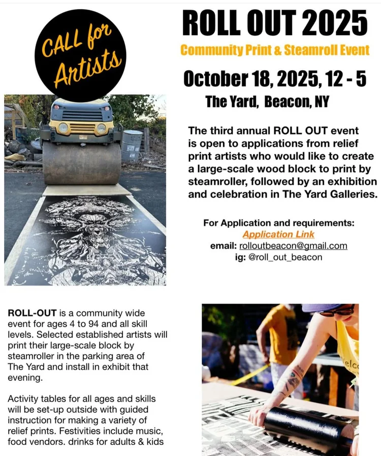 Call For Artists: ROLL OUT 2025: Community Print and Steamroll Event ...