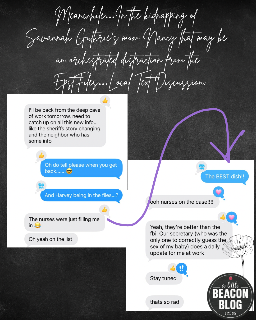 epst files group text update.PNG