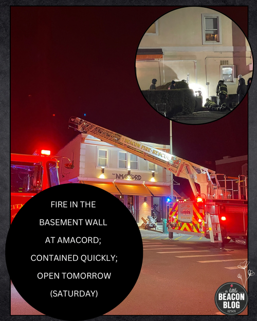 Fire In The Basement Wall At Amacord; Contained Quickly; Open Tomorrow ...