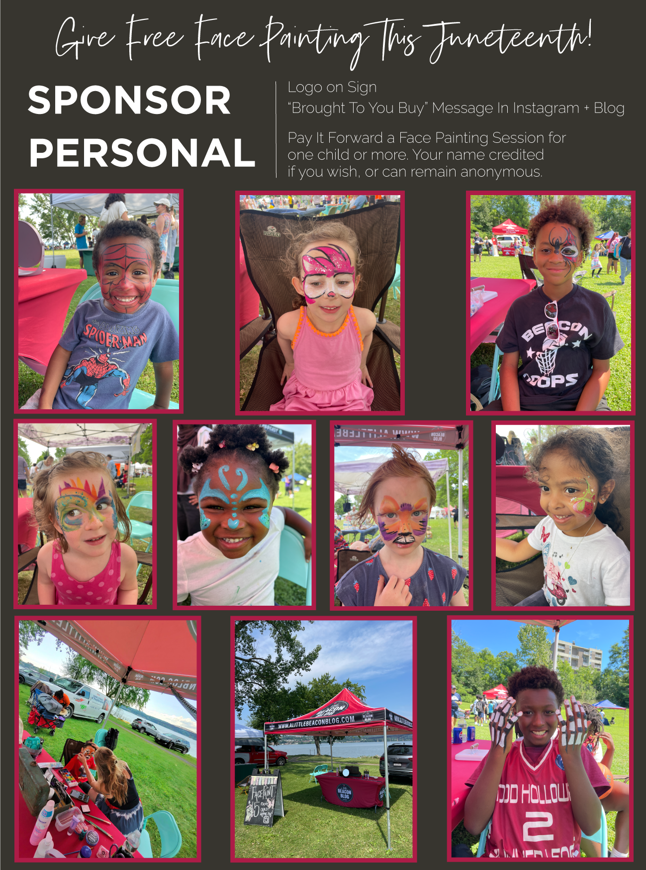 Face Painting Gift or Sponsorship