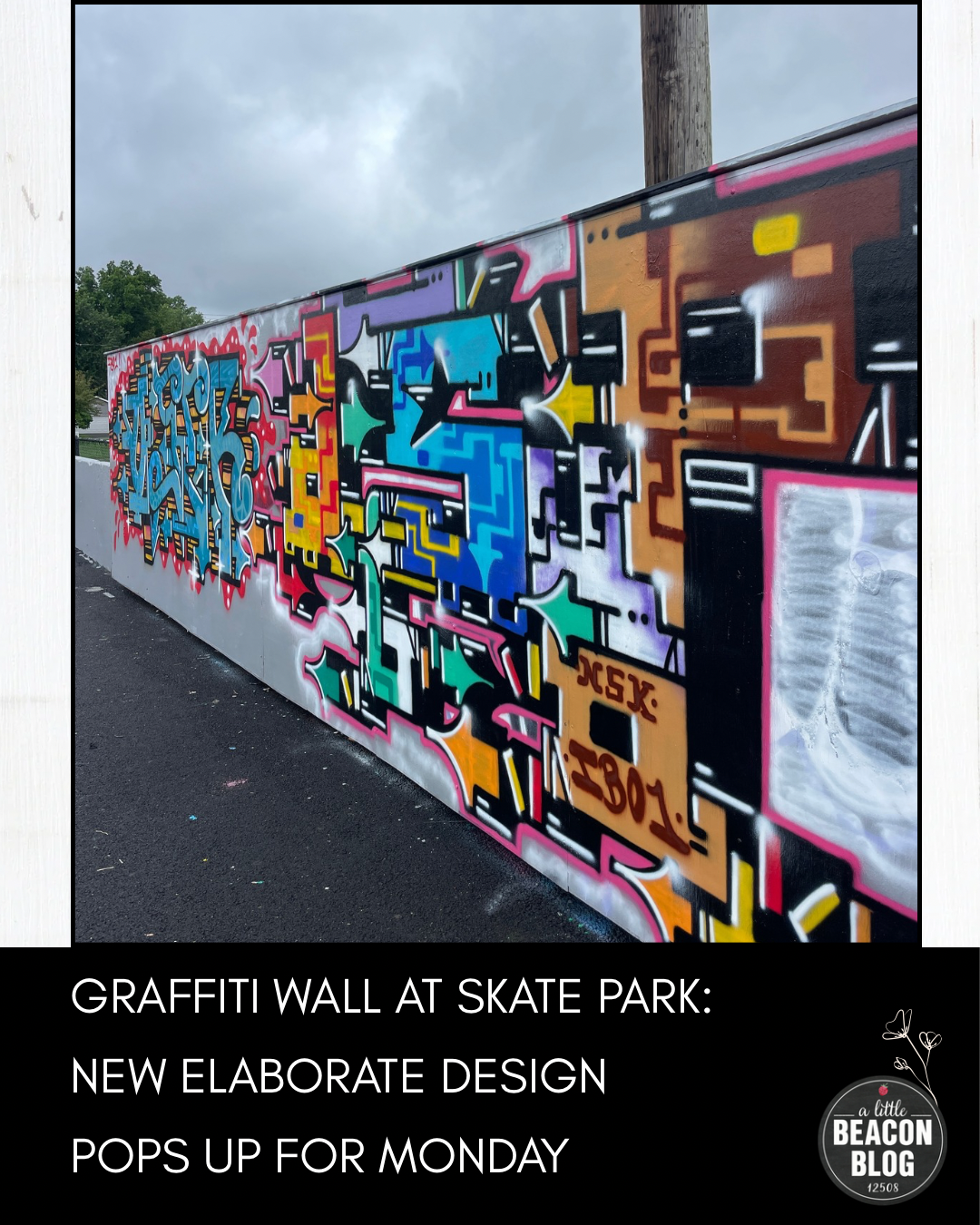 Graffiti Wall At Skate Park: New Elaborate Design Pops Up For Monday