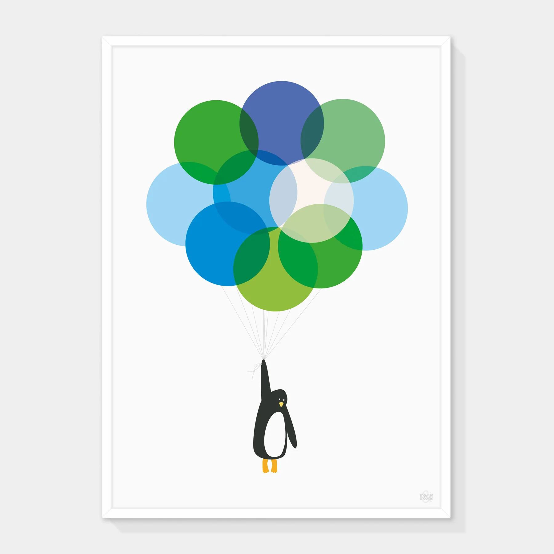 Mr-Penguin-BLUE-&-GREEN-Framed.jpg