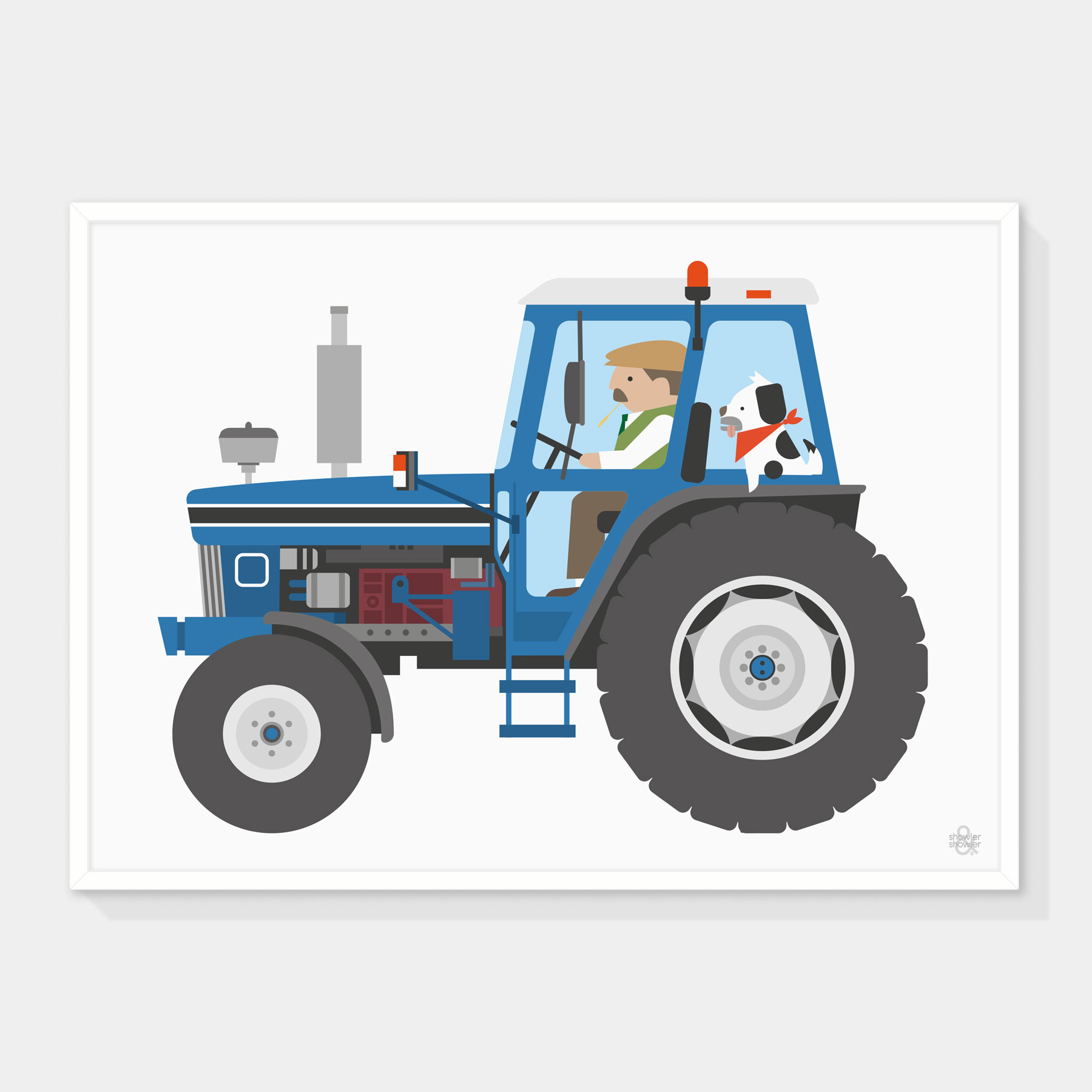 Tractor-BLUE-Framed.jpg