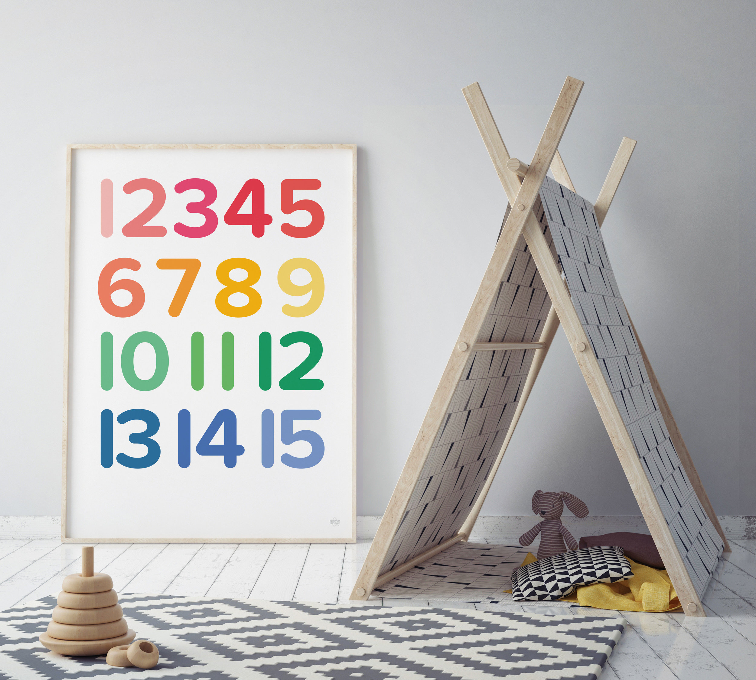 Numbers Art Print 