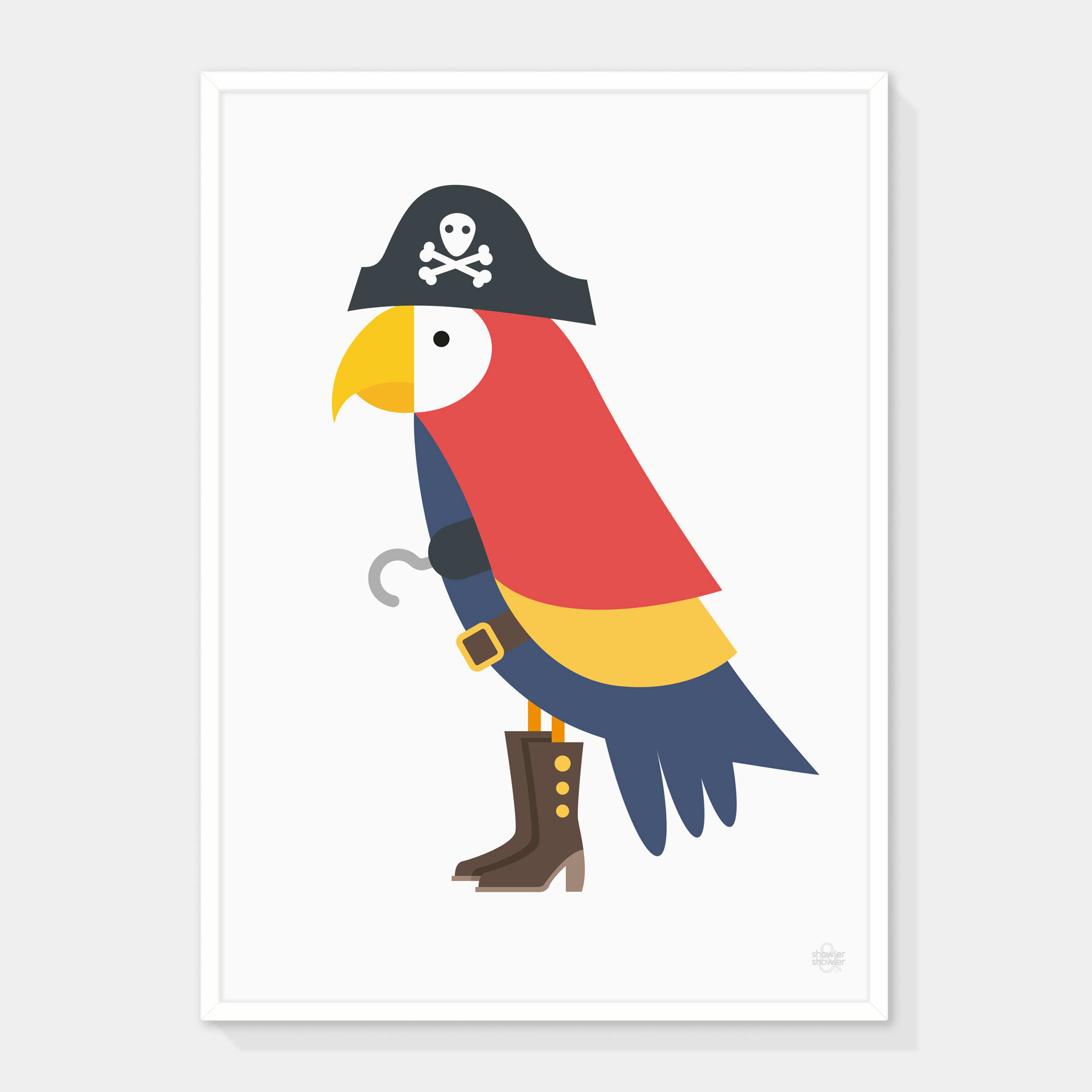 Pirate Parrot Art Print 