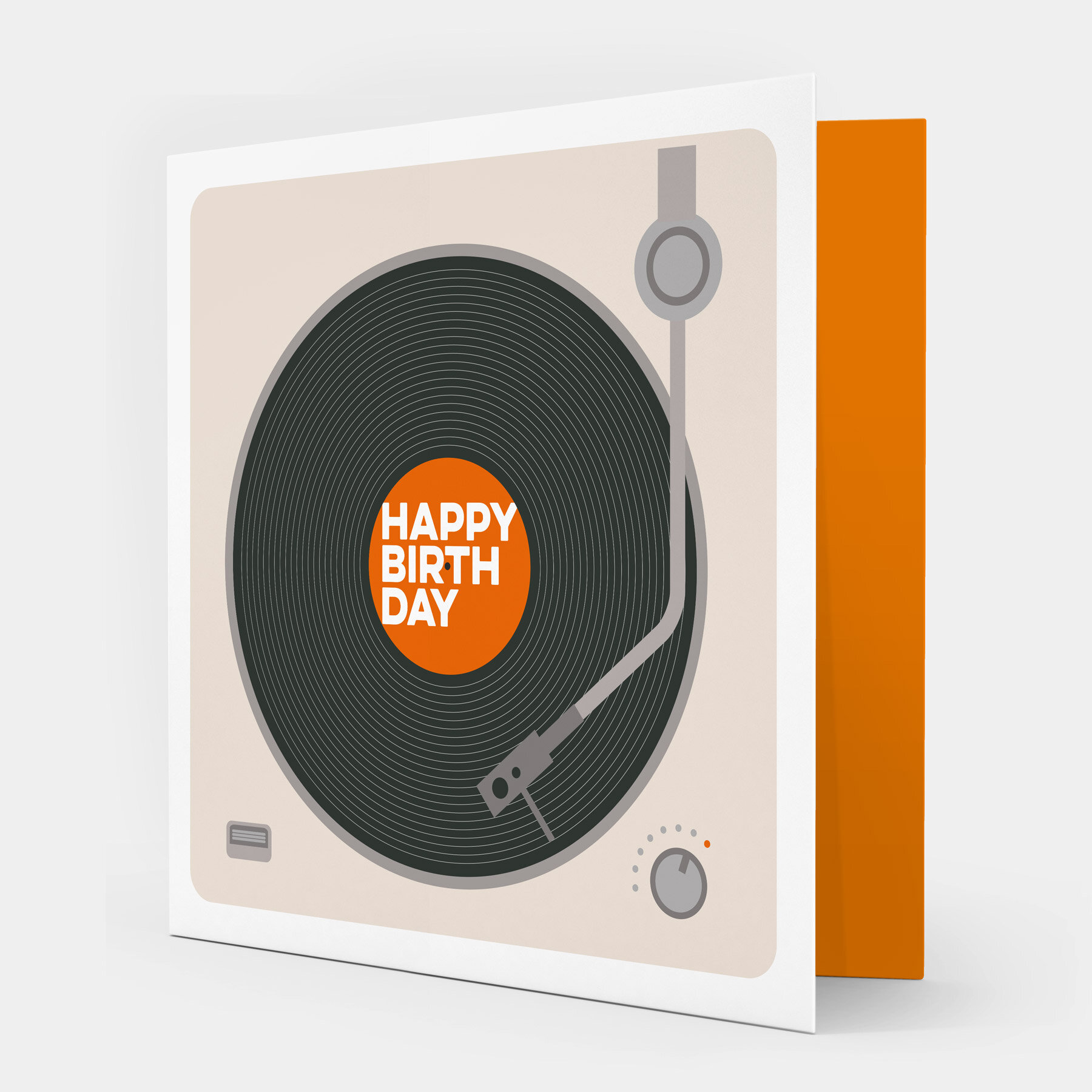 Happy Birthday Vinyl Record Player Card 