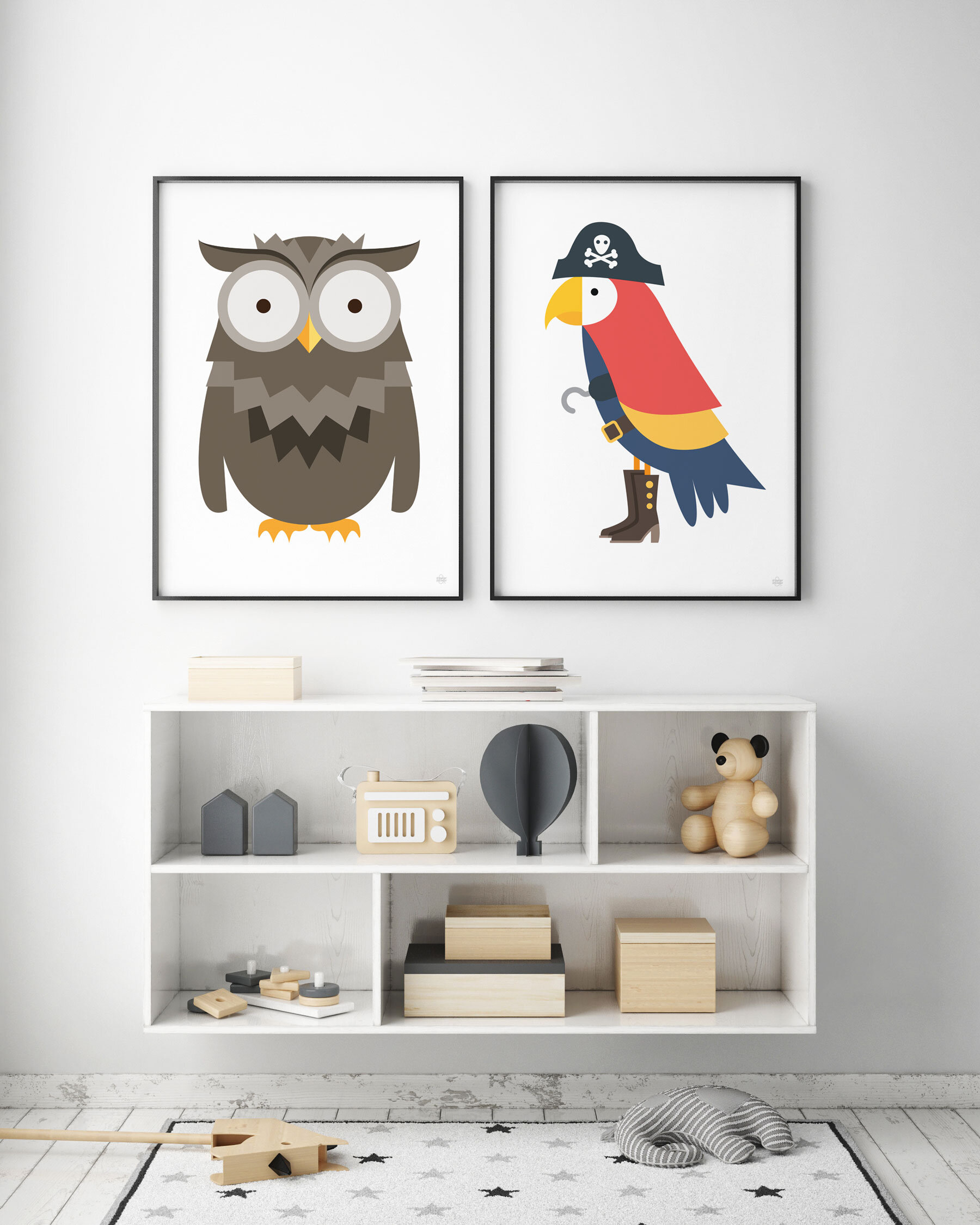 Pirate Parrot Art Print