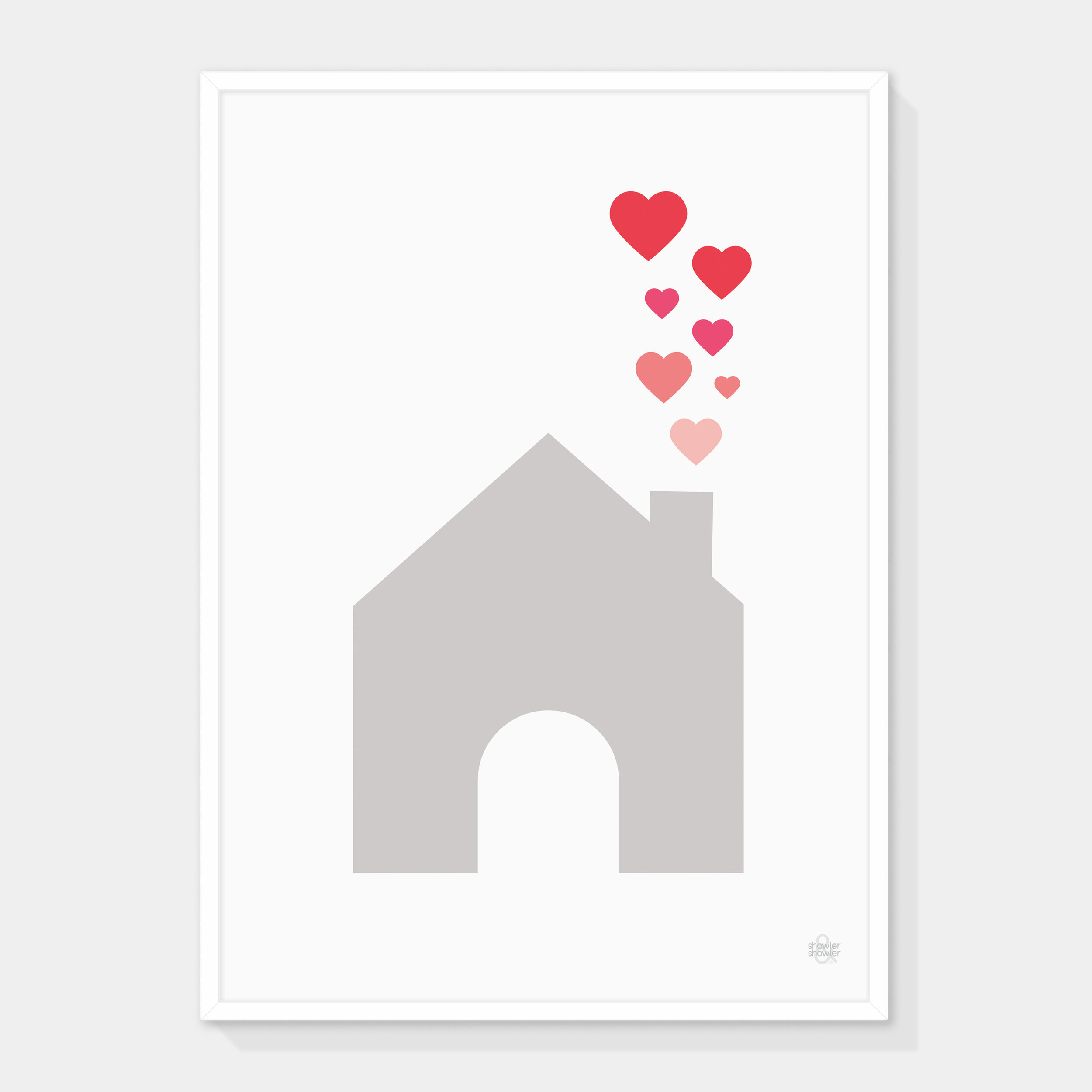 House of Hearts Print 