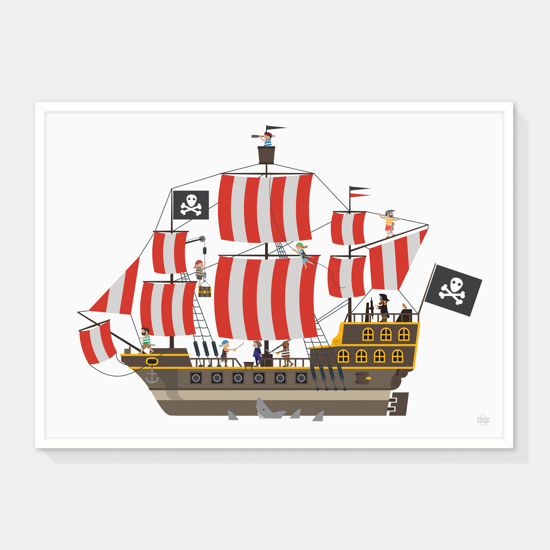 Pirate Ship Print 