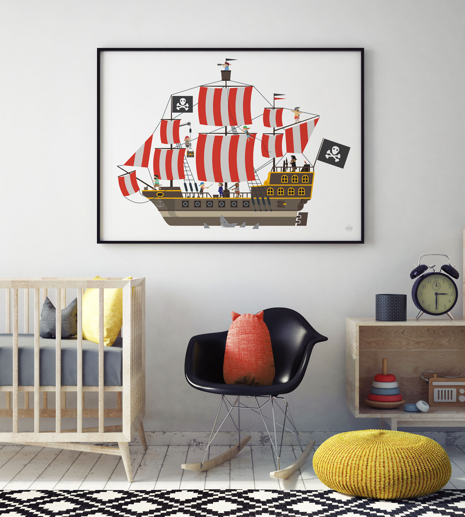 Pirate Ship Print 