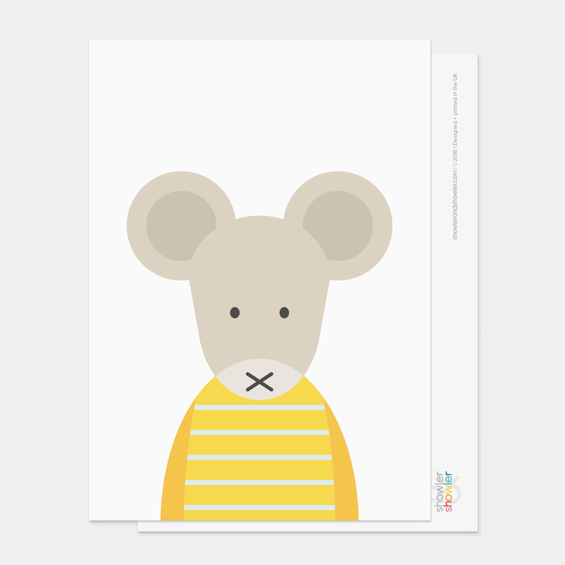 Yellow Striped Mouse Postcard