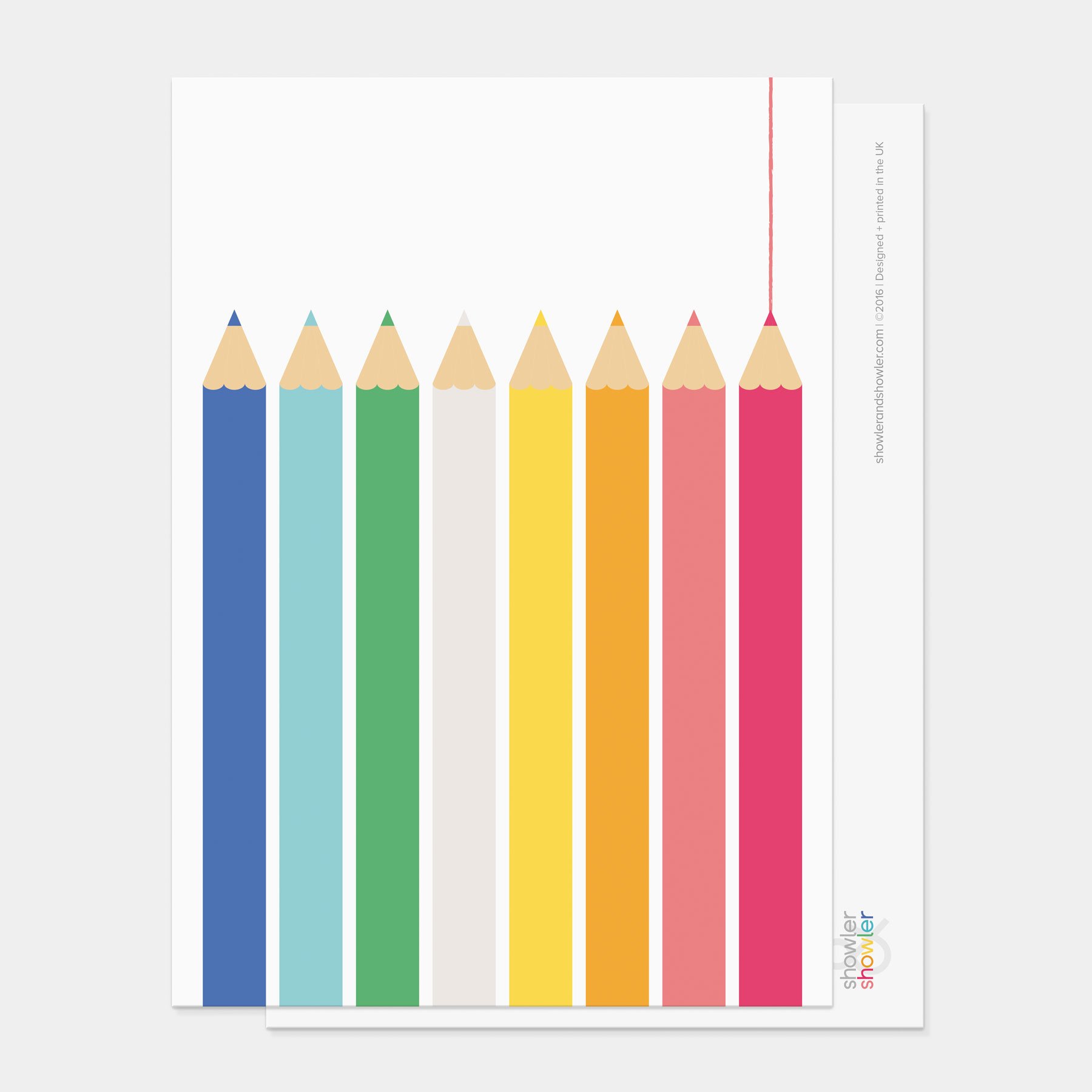 Colouring Pencils (Muted Tones) Postcard