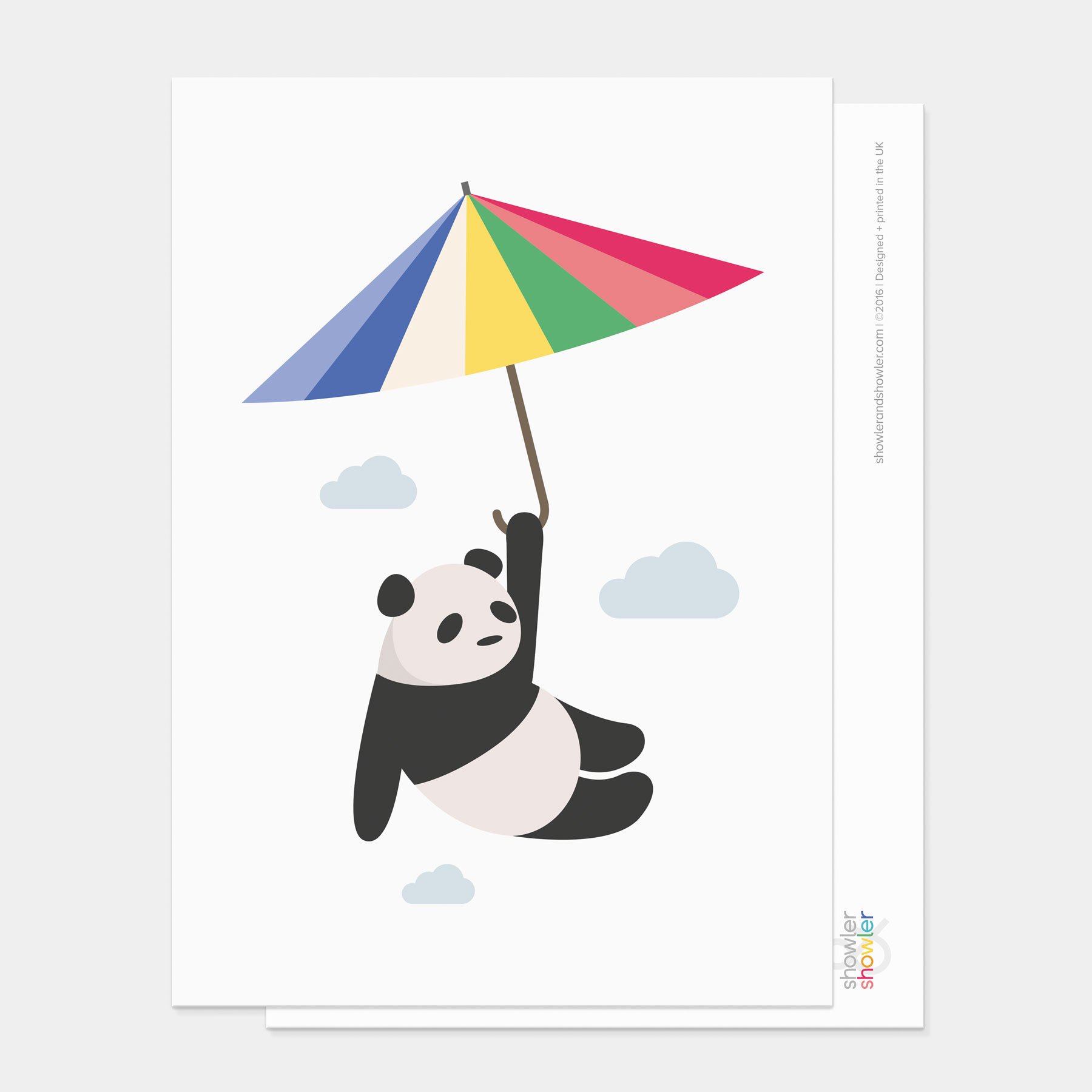 Mr Panda &amp; Parasol Postcard