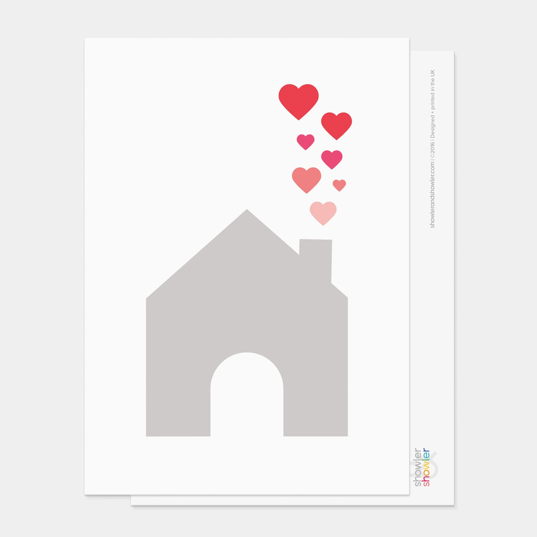 House Of Hearts Postcard